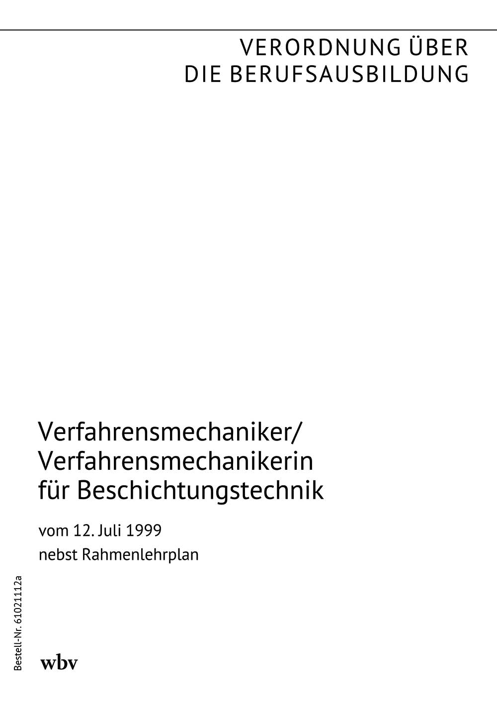 Verfahrensmechaniker/Verfahrensmechanikerin für Beschichtungstechnik