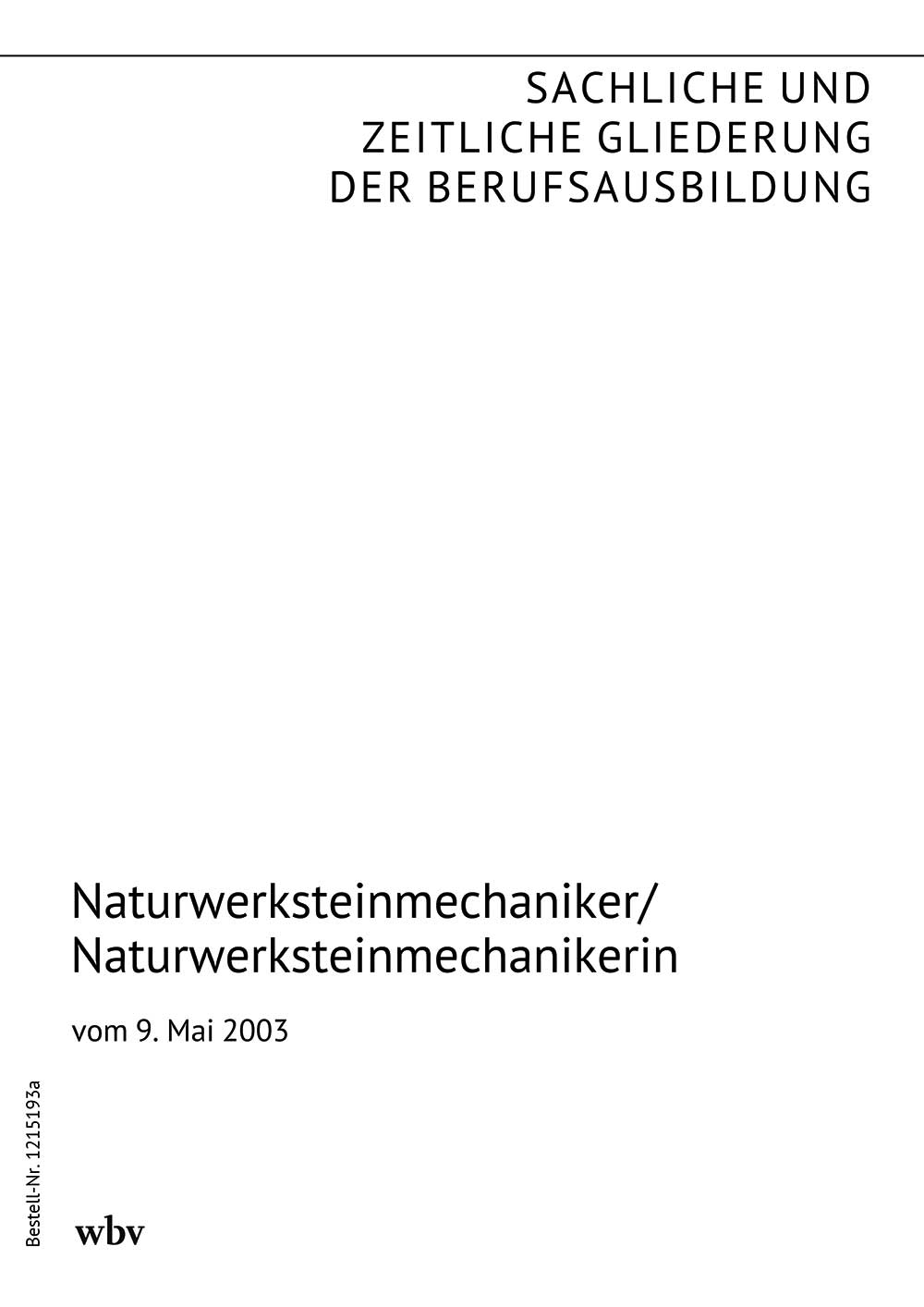 Naturwerksteinmechaniker/Naturwerksteinmechanikerin