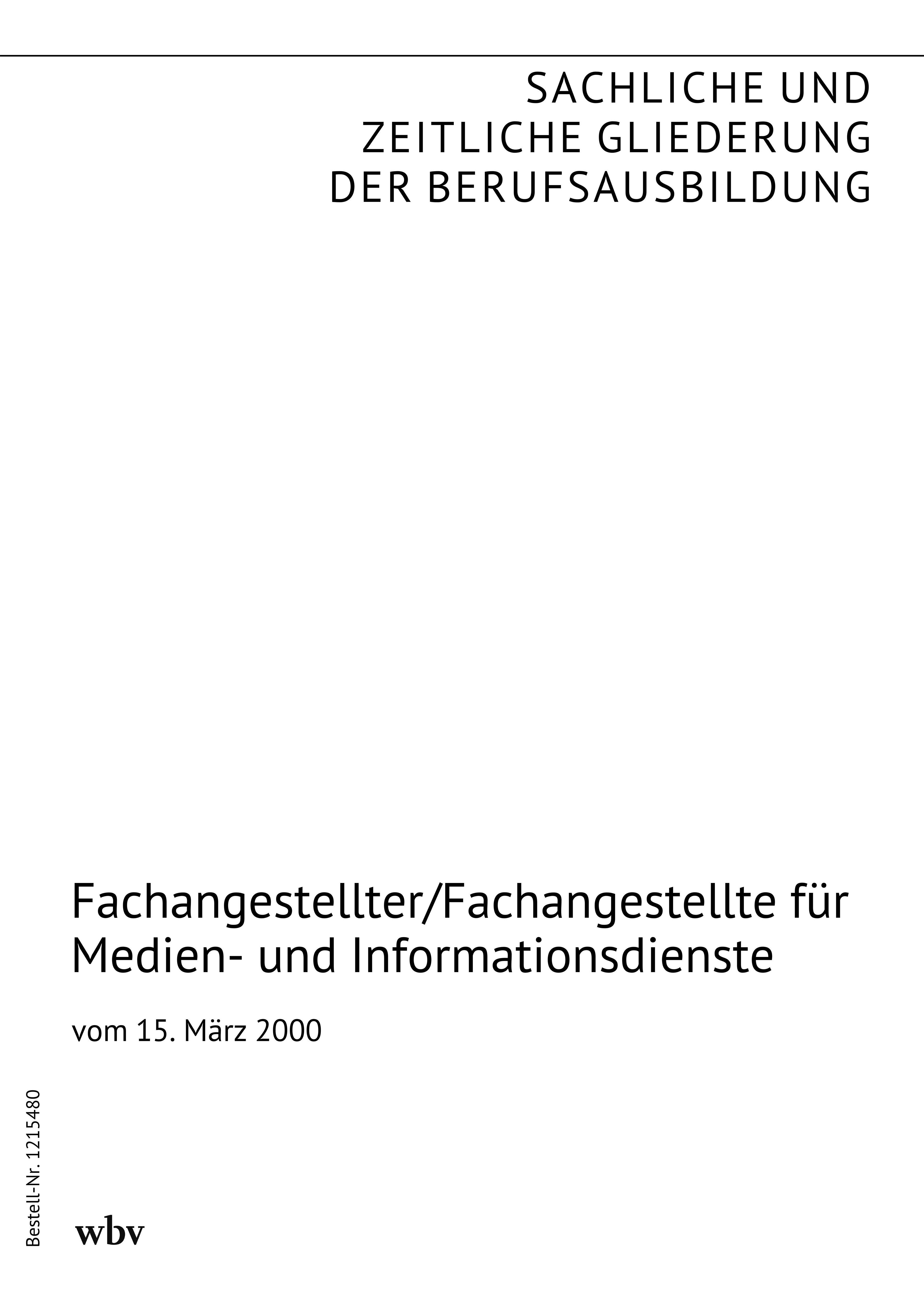 Fachangestellter/Fachangestellte für Medien- und Informationsdienste