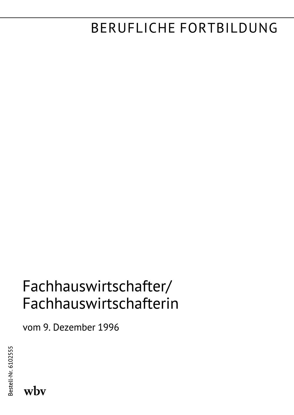 Fachhauswirtschafter/-in