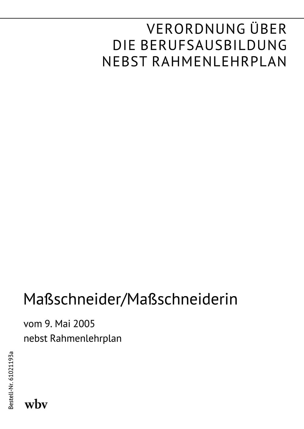 Maßschneider/Maßschneiderin