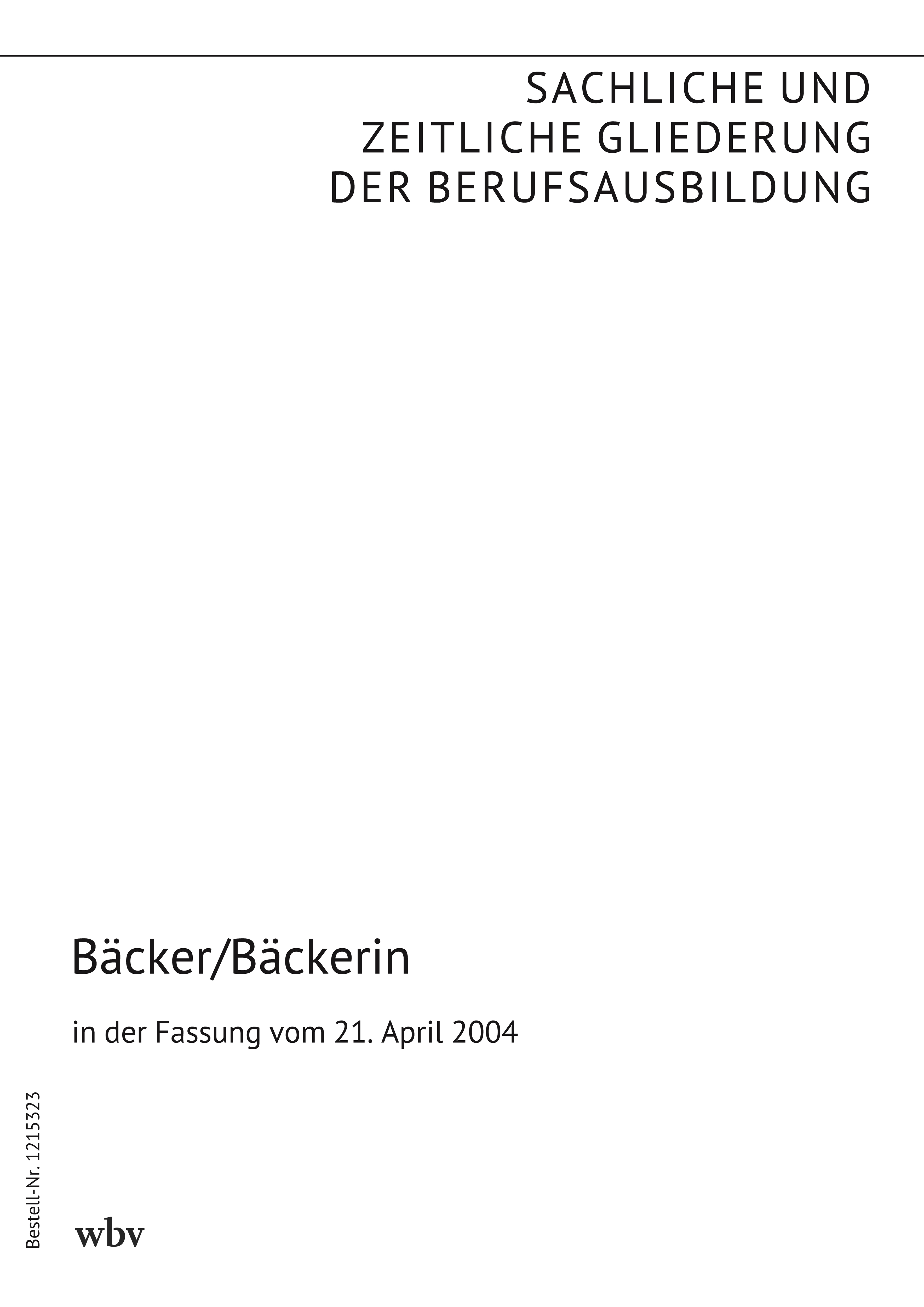 Bäcker/Bäckerin