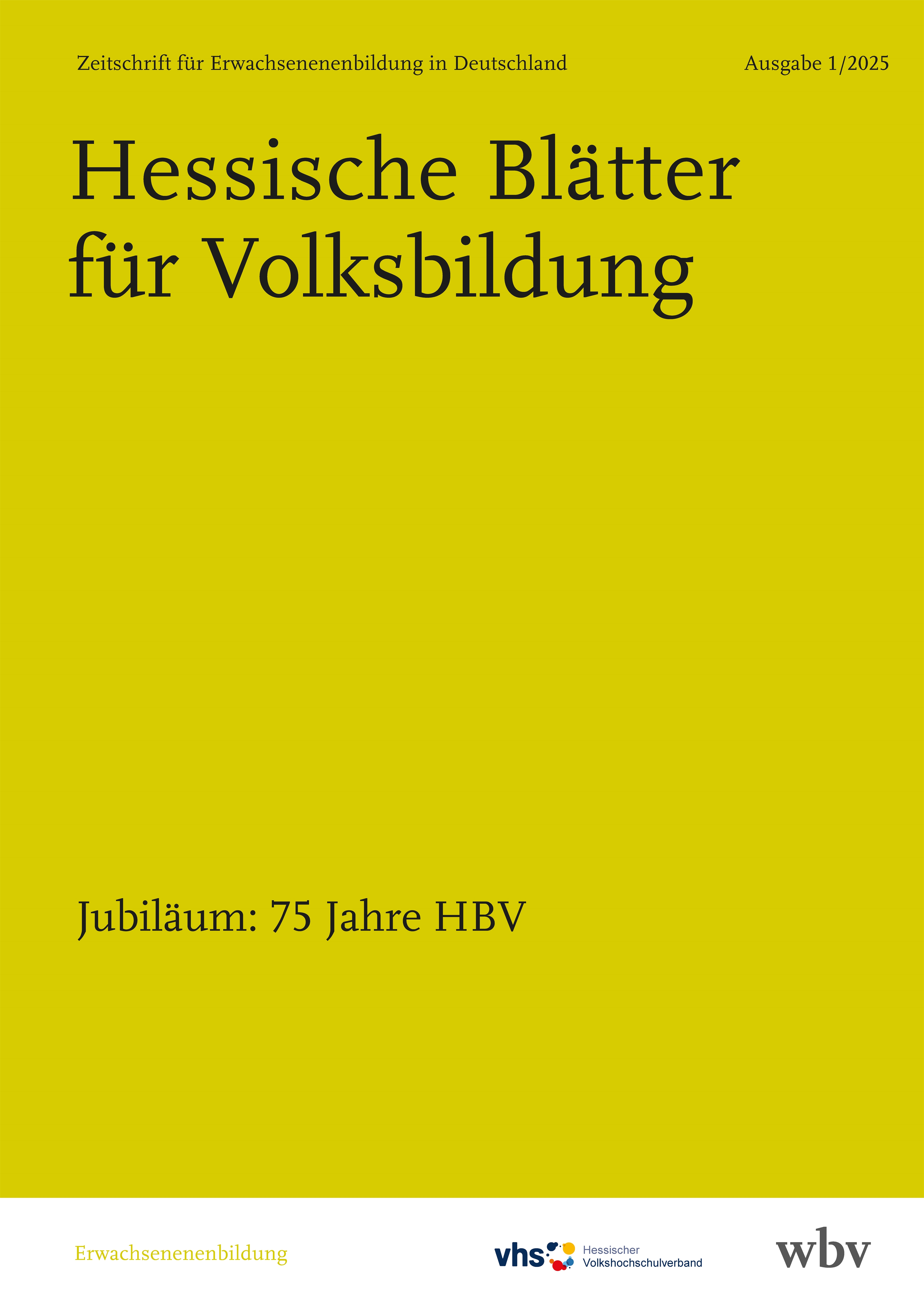 Jubiläum: 75 Jahre HBV