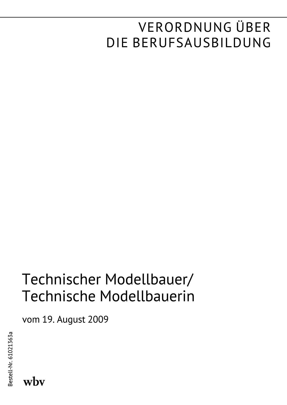 Technischer Modellbauer/Technische Modellbauerin