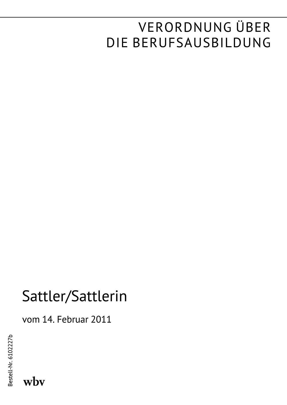 Sattler/Sattlerin