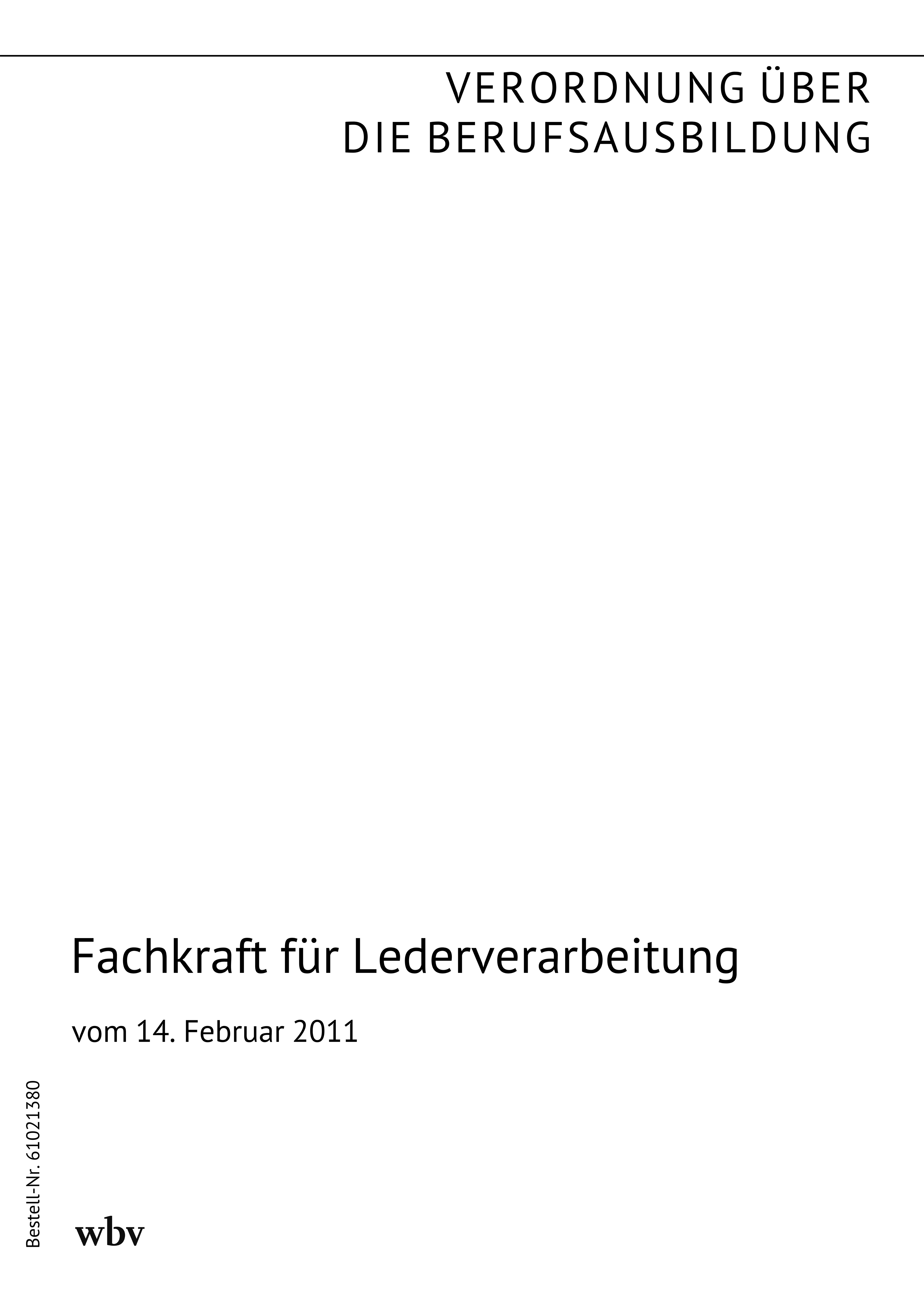Fachkraft für Lederverarbeitung