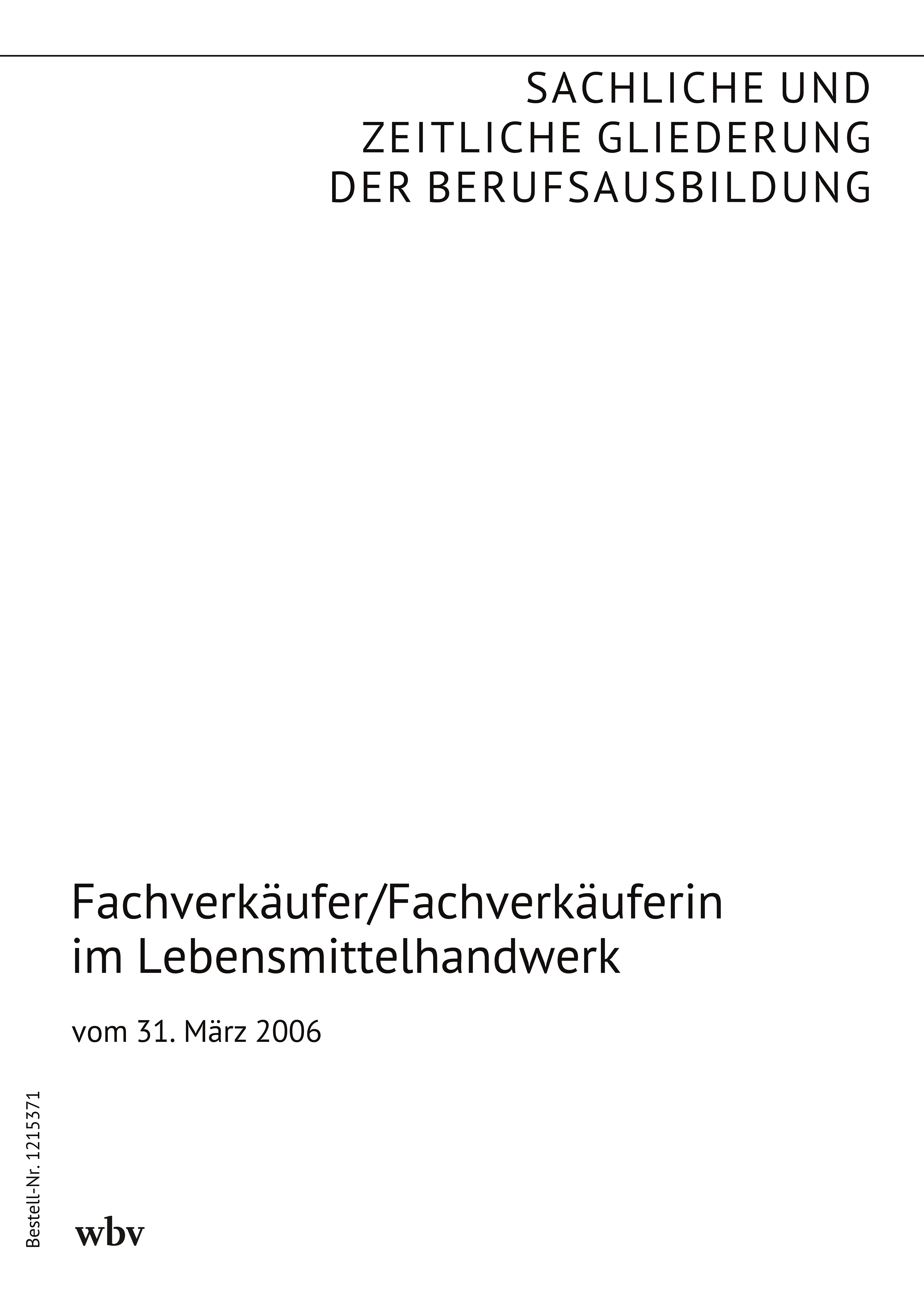 Fachverkäufer/Fachverkäuferin im Lebensmittelhandwerk