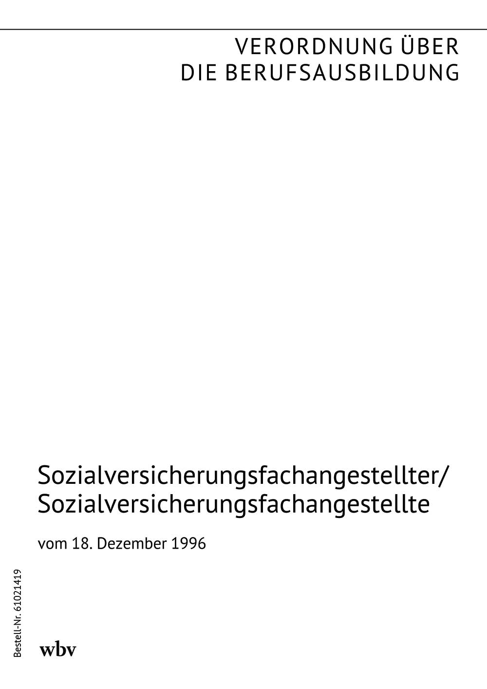 Sozialversicherungsfachangestellter/Sozialversicherungsfachangestellte