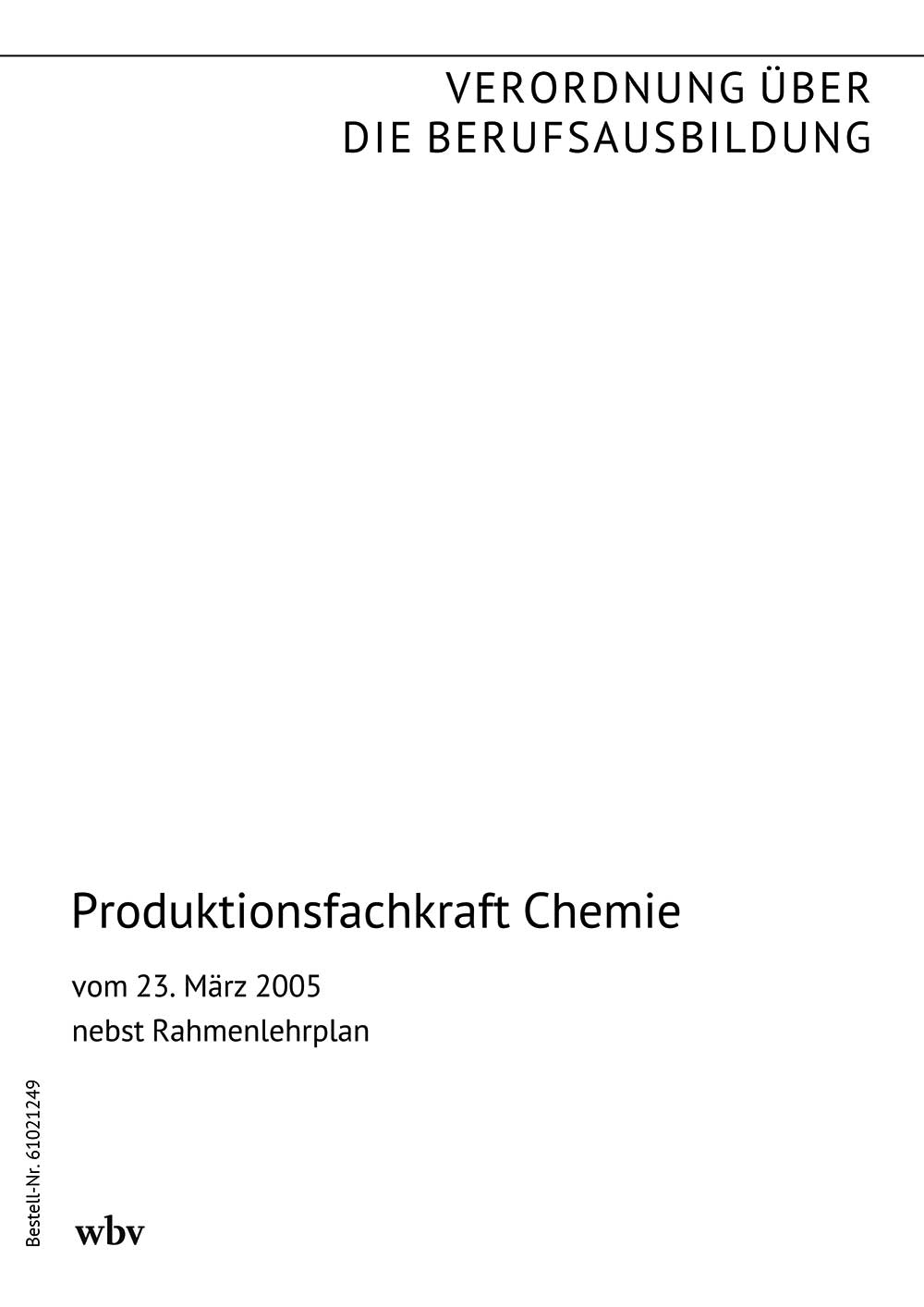 Produktionsfachkraft Chemie