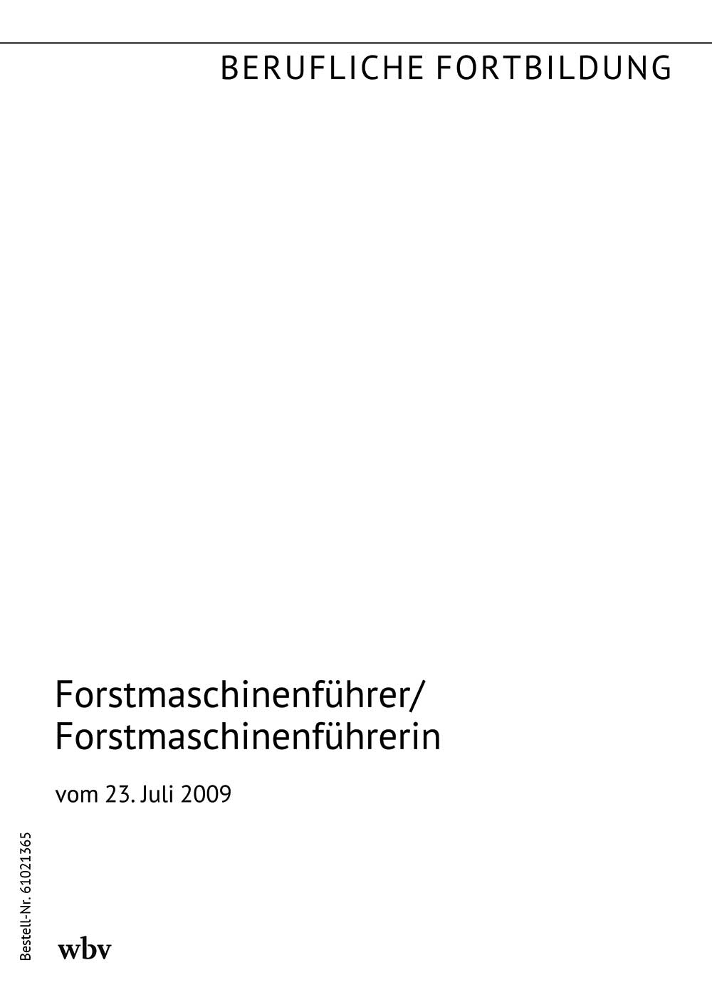 Forstmaschinenführer/-in
