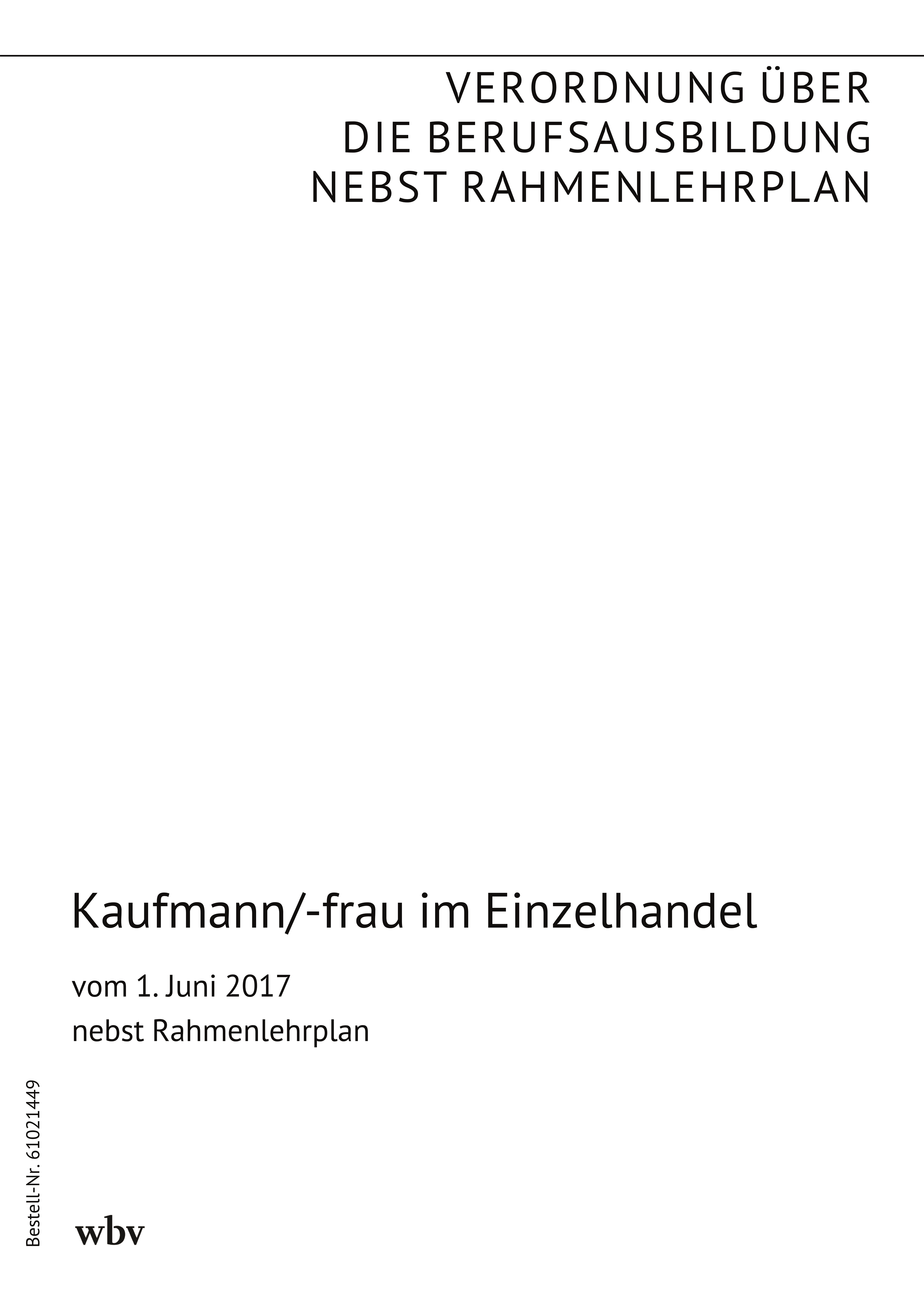 Kaufmann/-frau im Einzelhandel