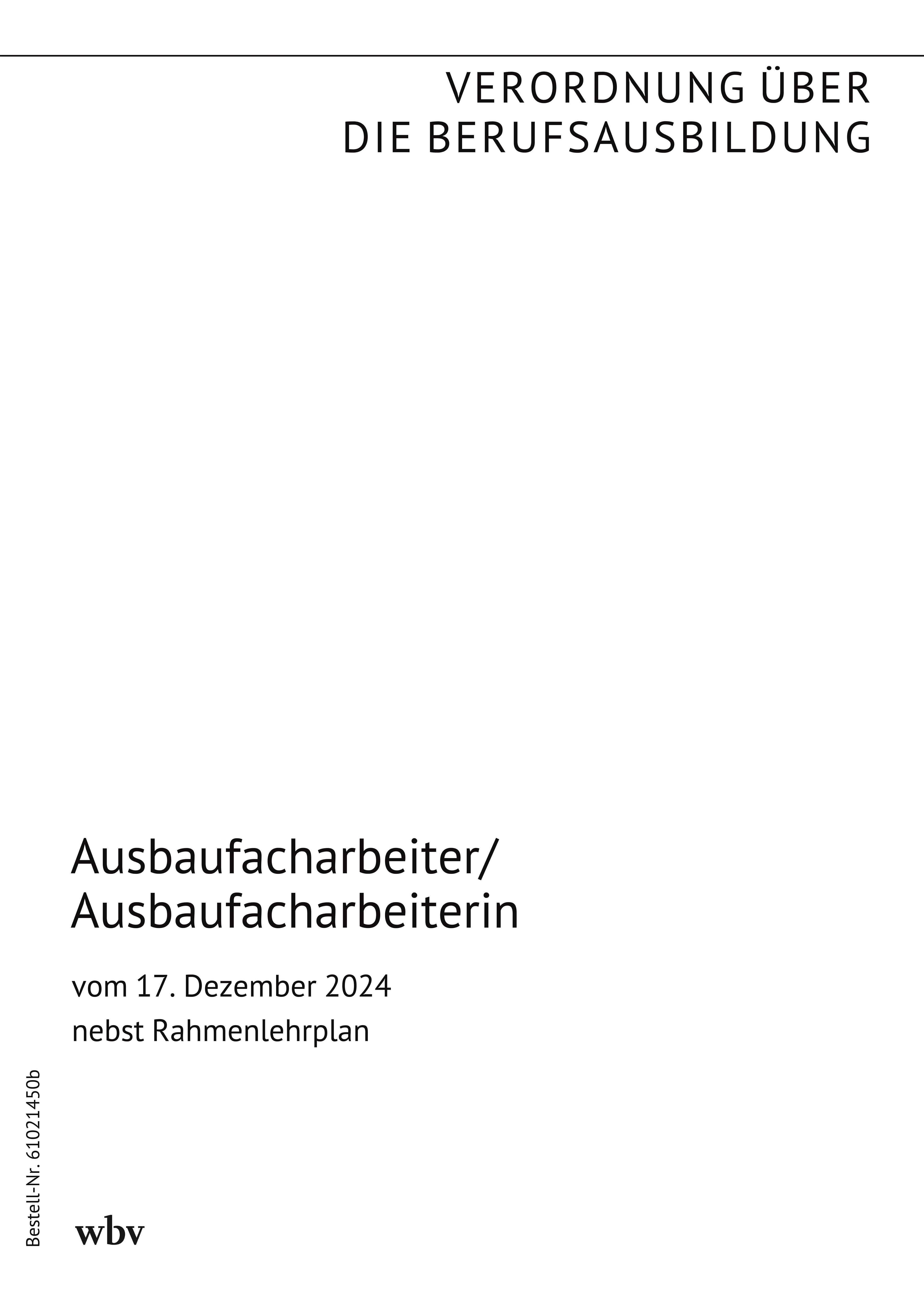 Ausbaufacharbeiter/-in