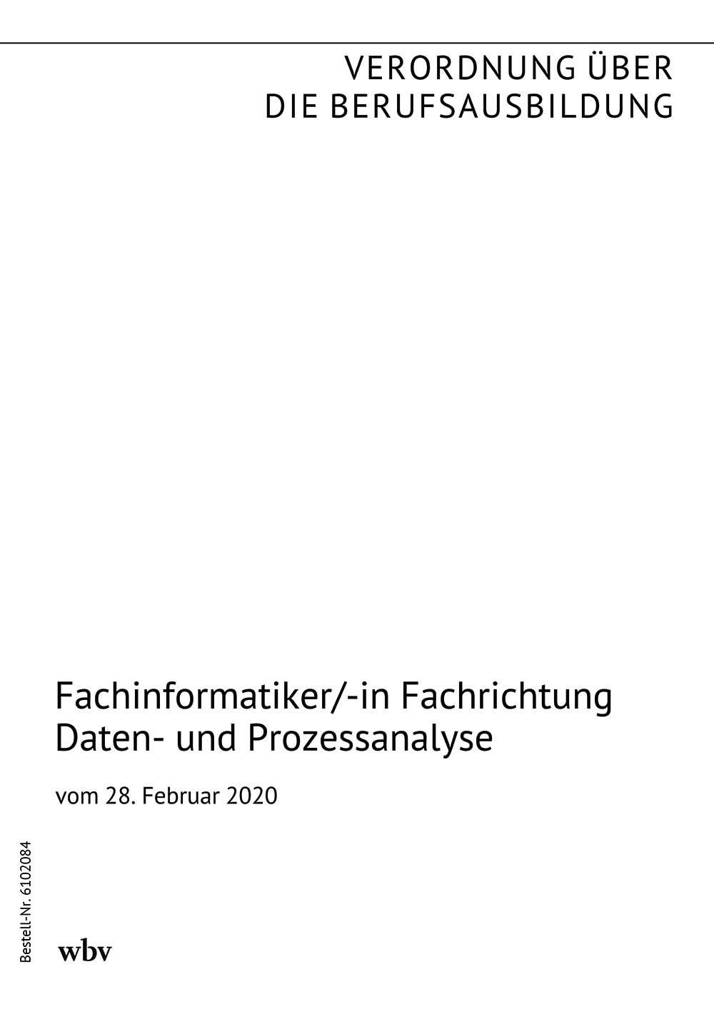 Fachinformatiker/-in Fachrichtung Daten- und Prozessanalyse