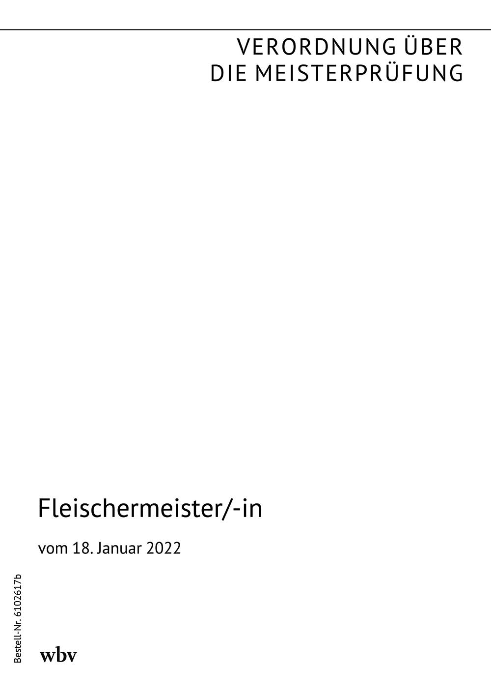 Fleischermeister/-in