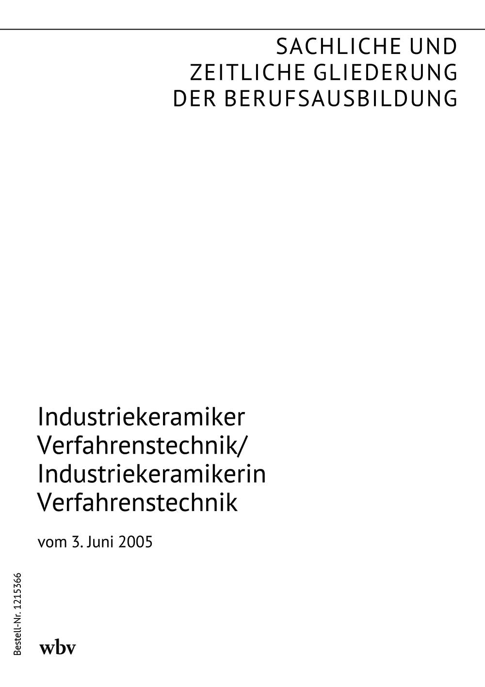 Industriekeramiker Verfahrenstechnik/Industriekeramikerin Verfahrenstechnik