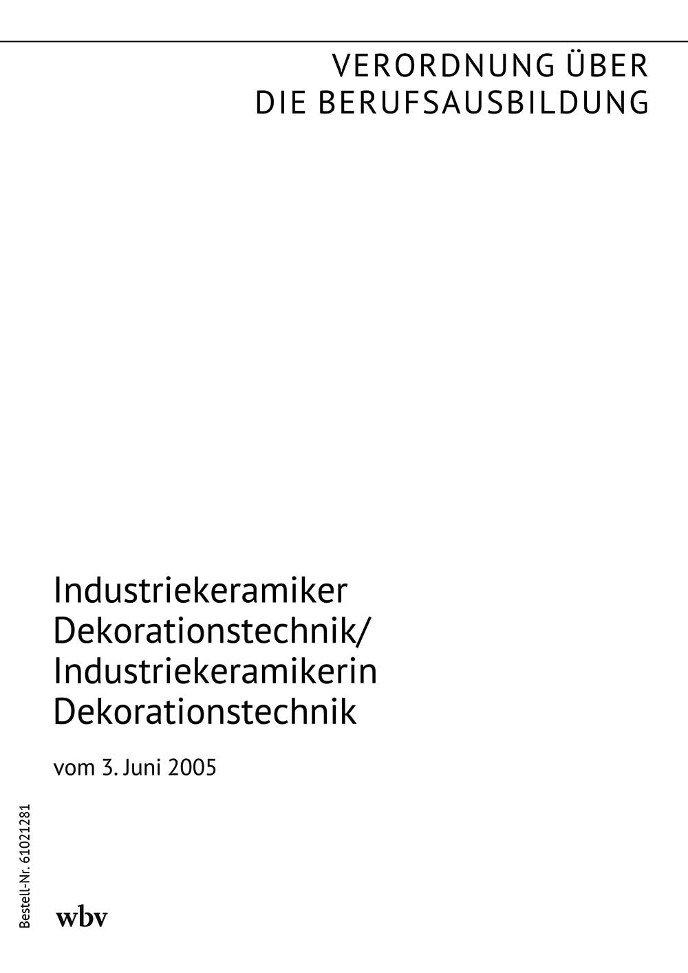 Industriekeramiker Dekorationstechnik/Industriekeramikerin Dekorationstechnik