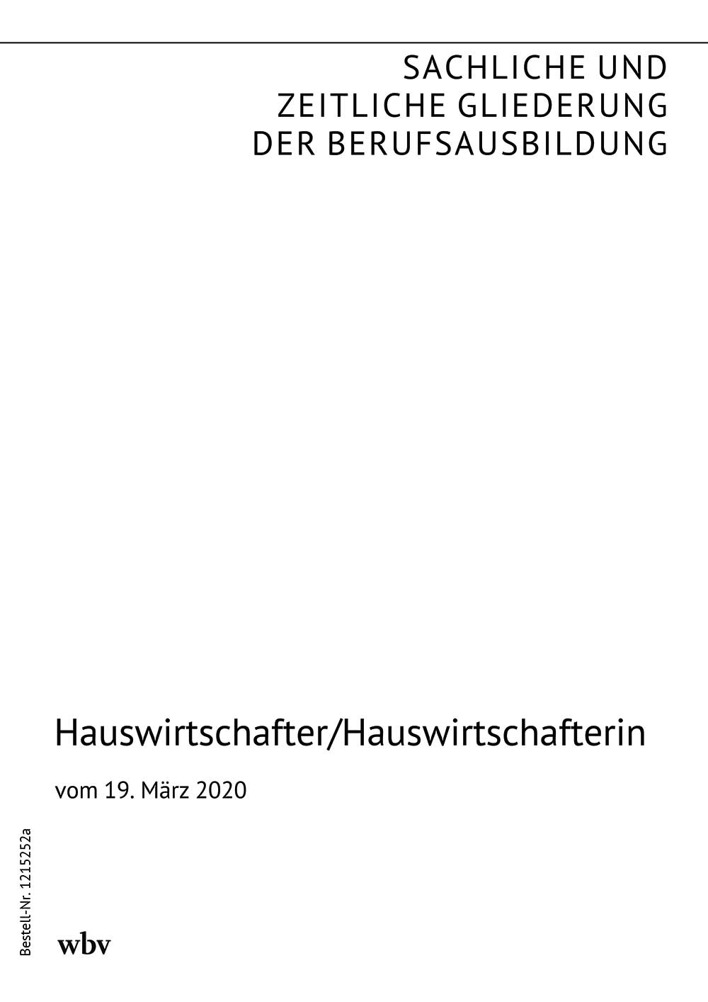 Hauswirtschafter/Hauswirtschafterin