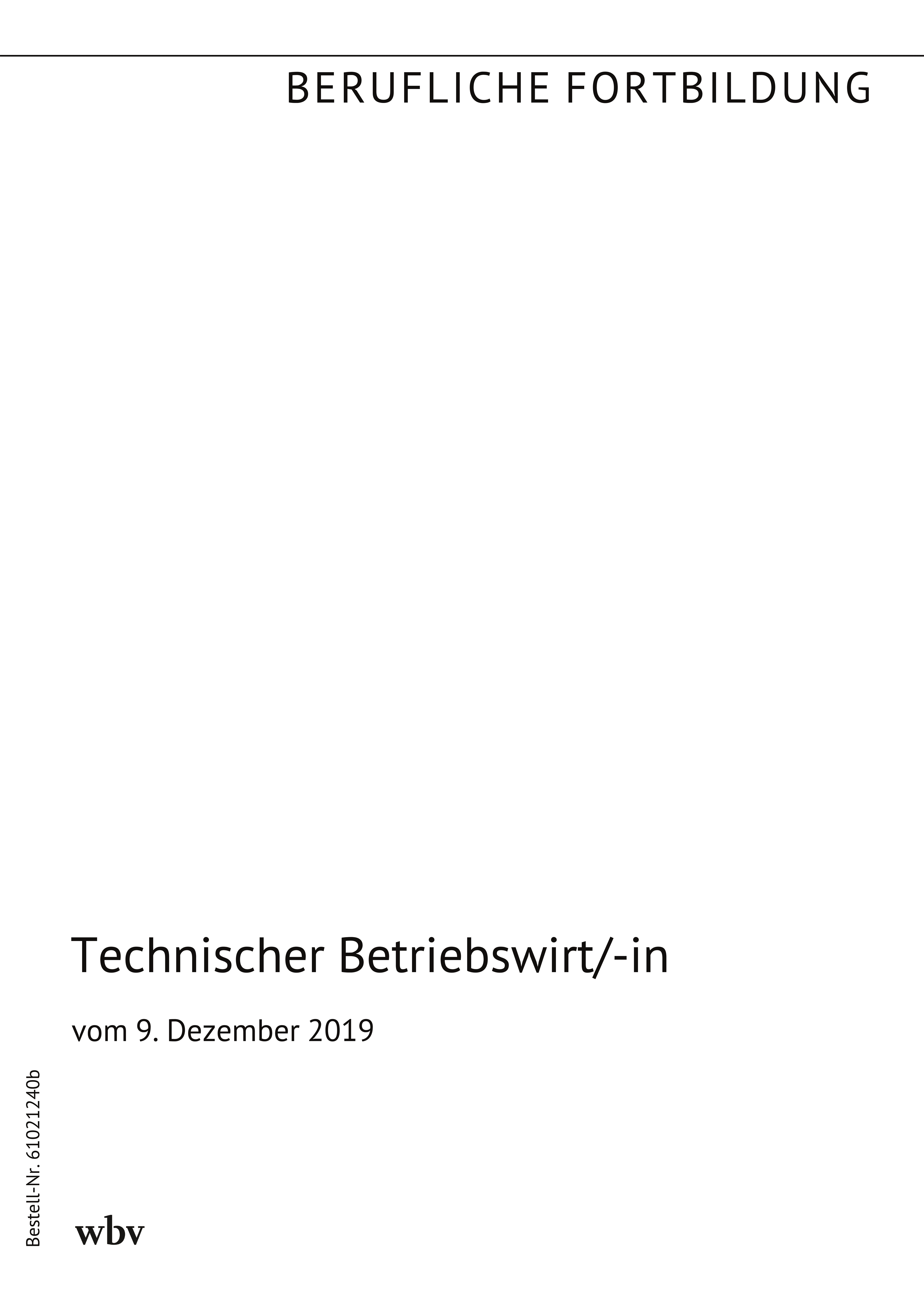 Technischer Betriebswirt/-in