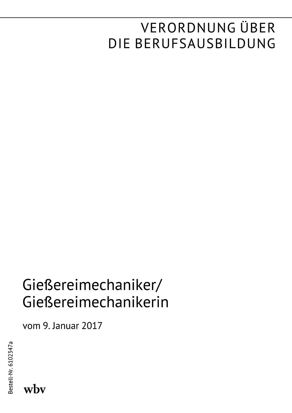 Gießereimechaniker/Gießereimechanikerin
