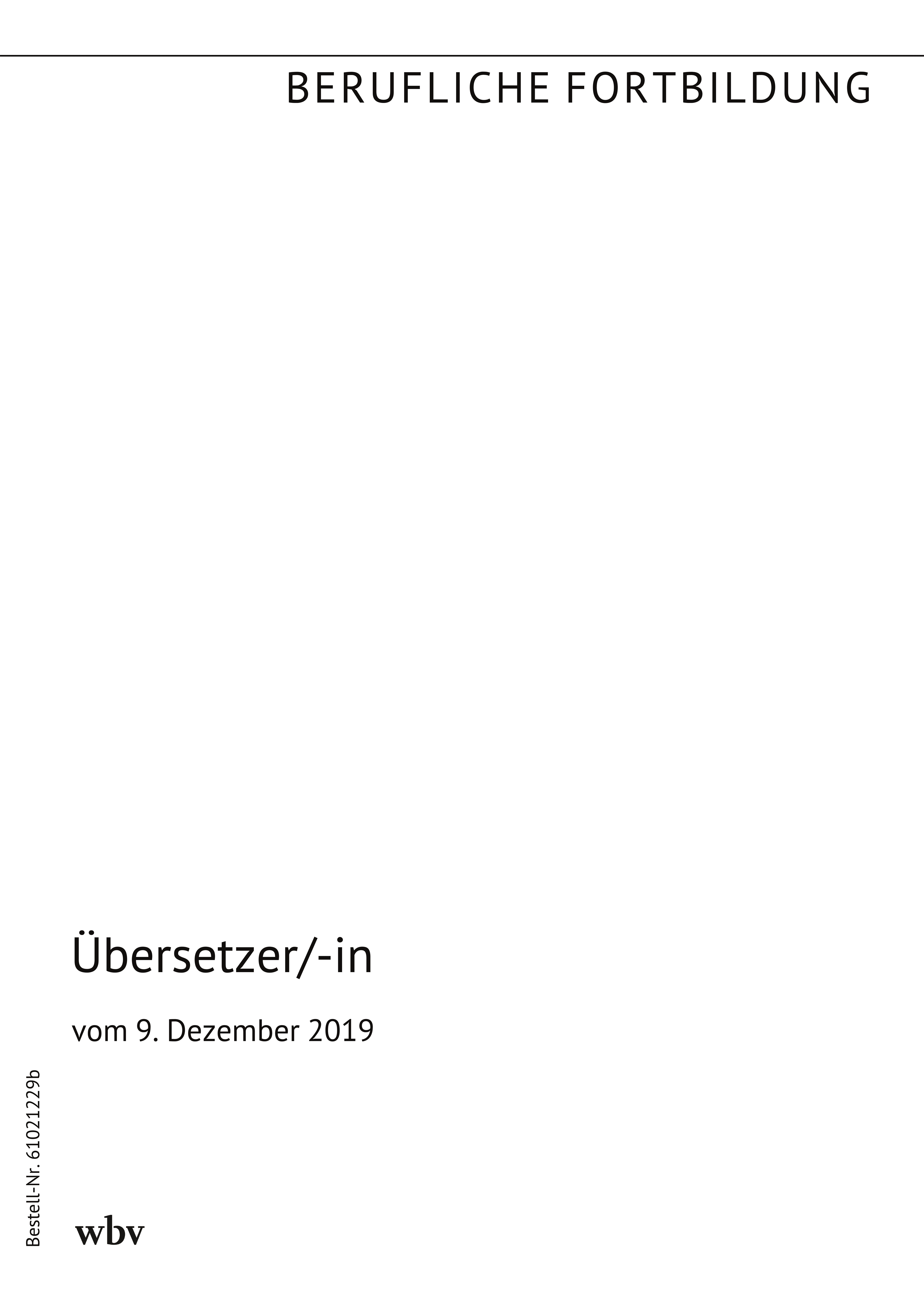 Übersetzer/-in