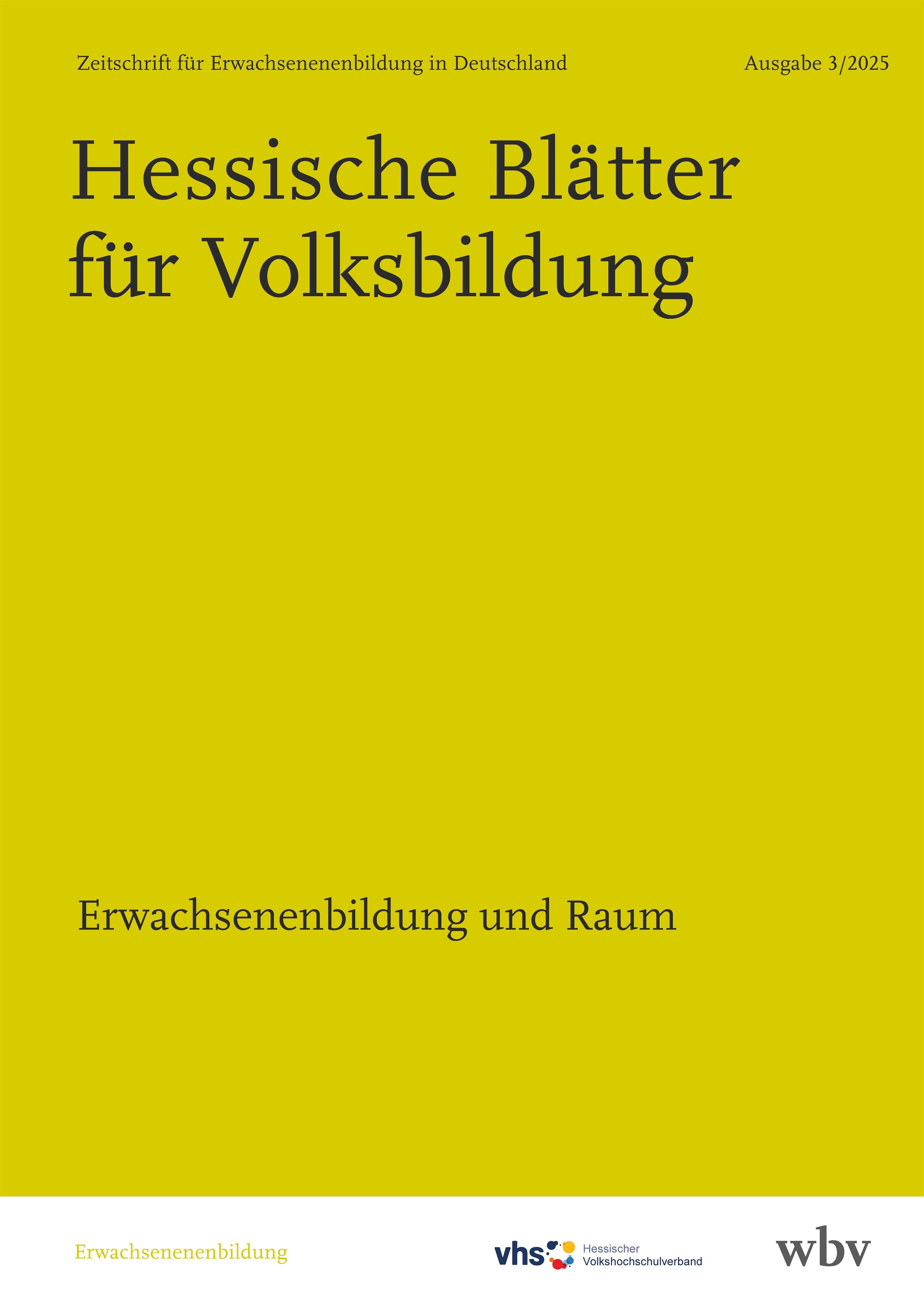 Erwachsenenbildung und Raum