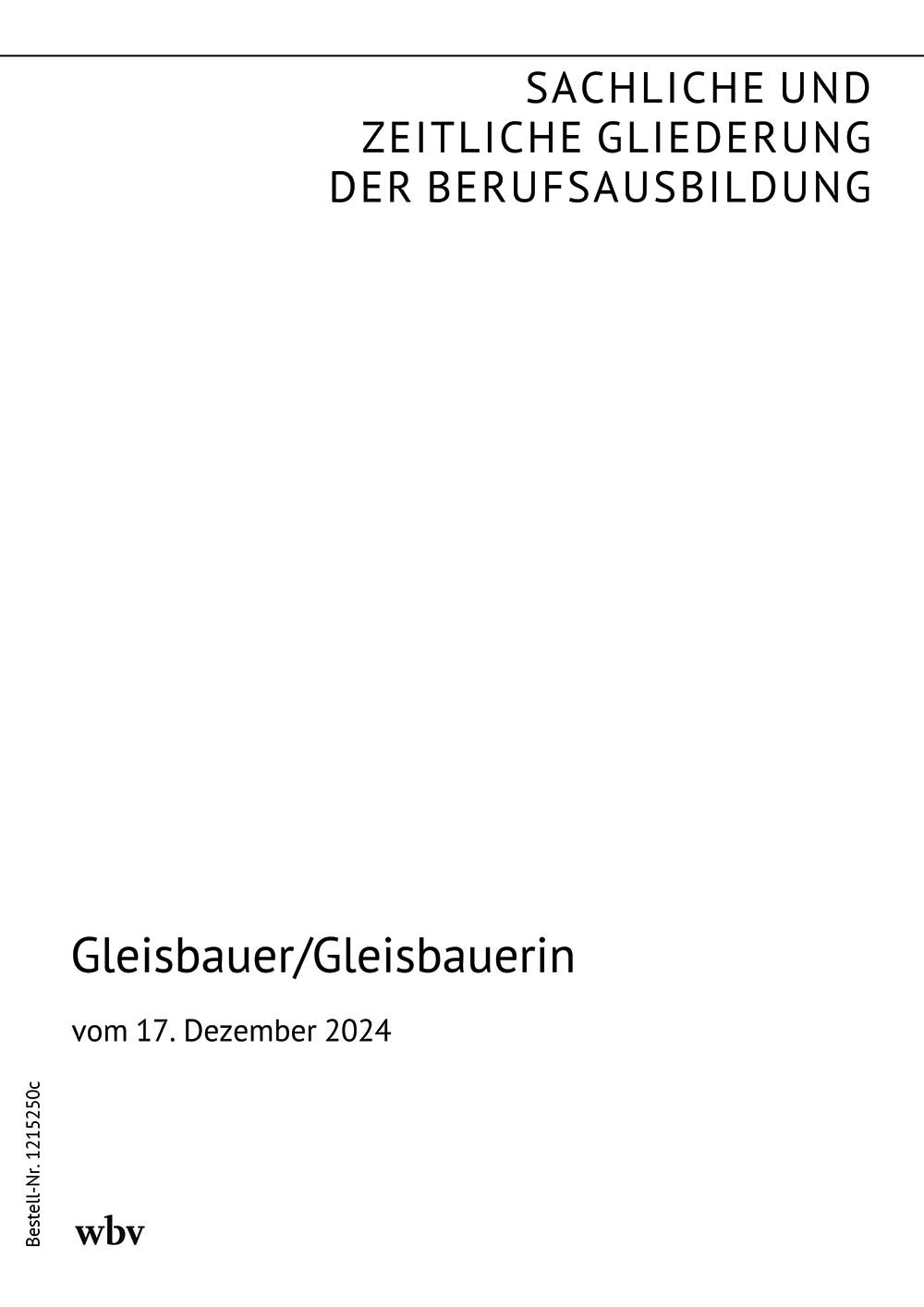 Gleisbauer/Gleisbauerin