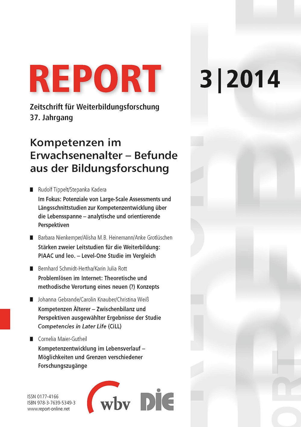 REPORT - Zeitschrift für Weiterbildungsforschung 03/2014