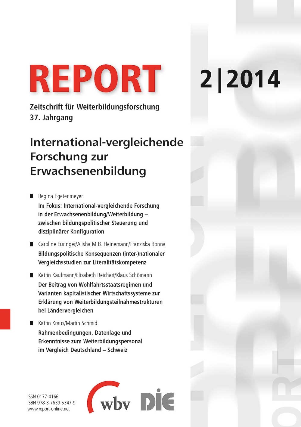 REPORT - Zeitschrift für Weiterbildungsforschung 02/2014