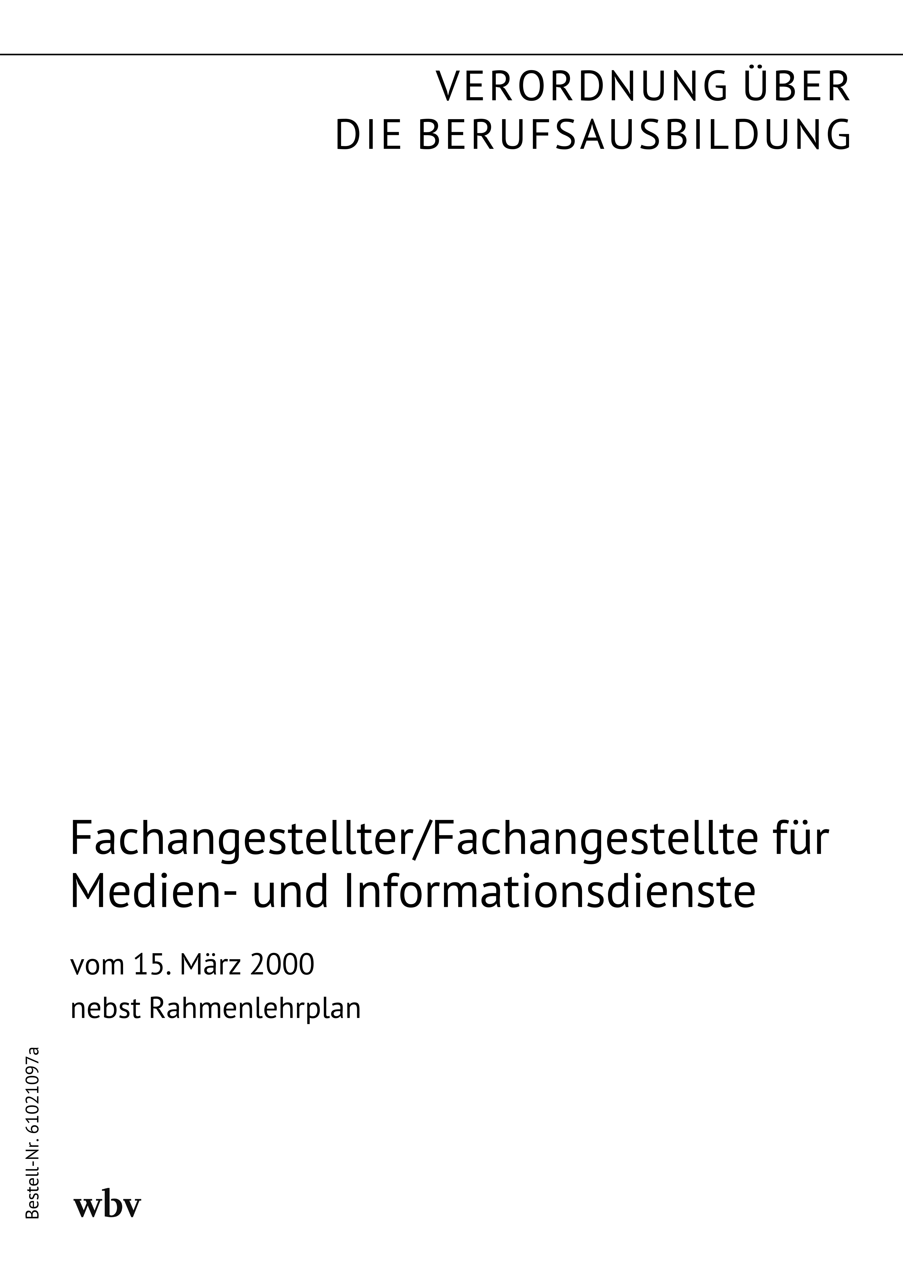 Fachangestellter/Fachangestellte für Medien- und Informationsdienste