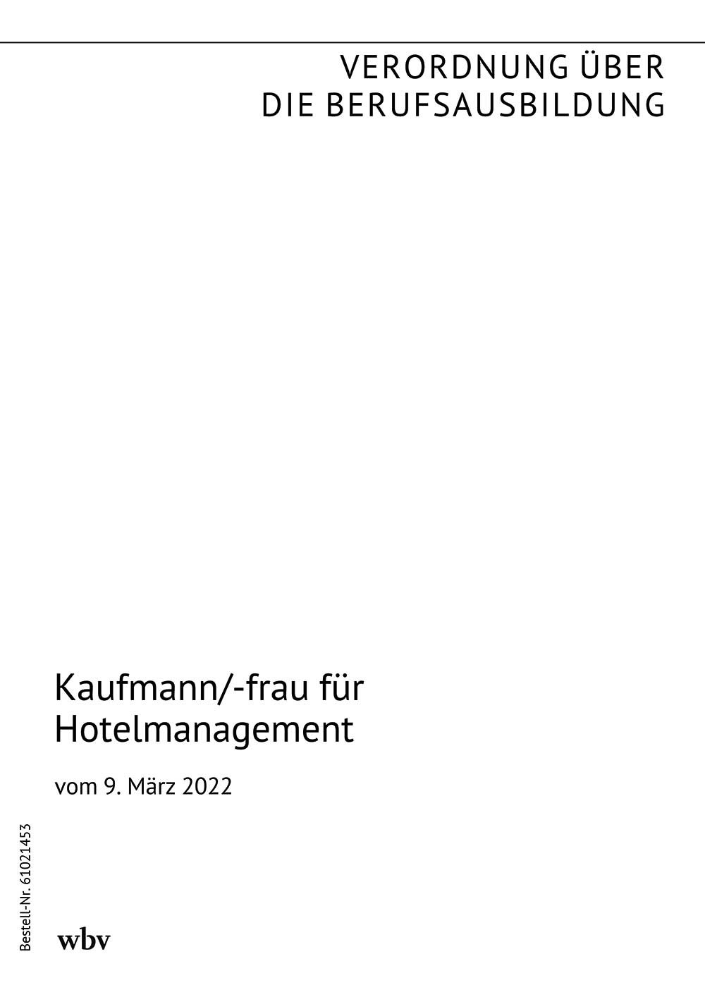 Kaufmann/-frau für Hotelmanagement