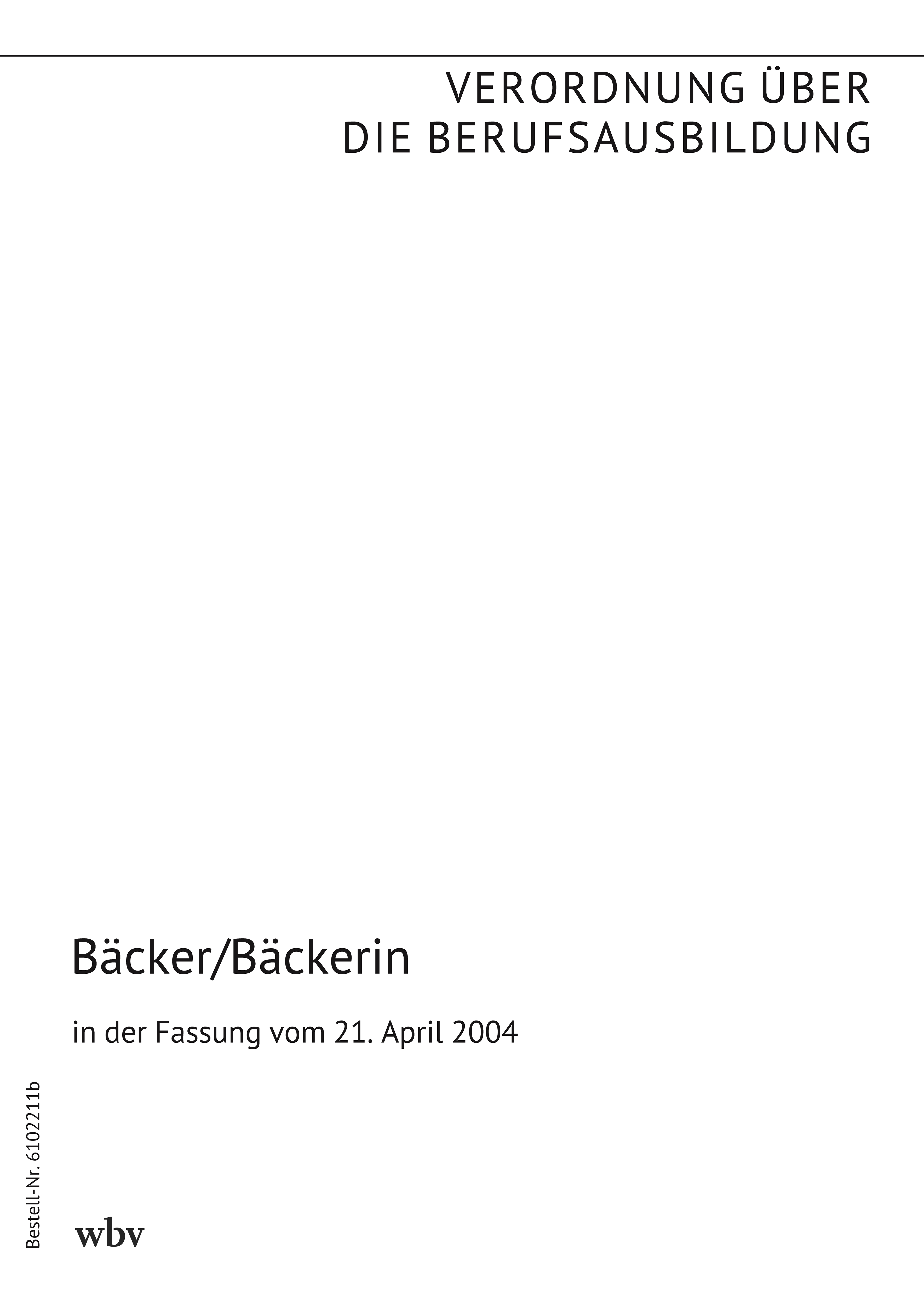 Bäcker/Bäckerin