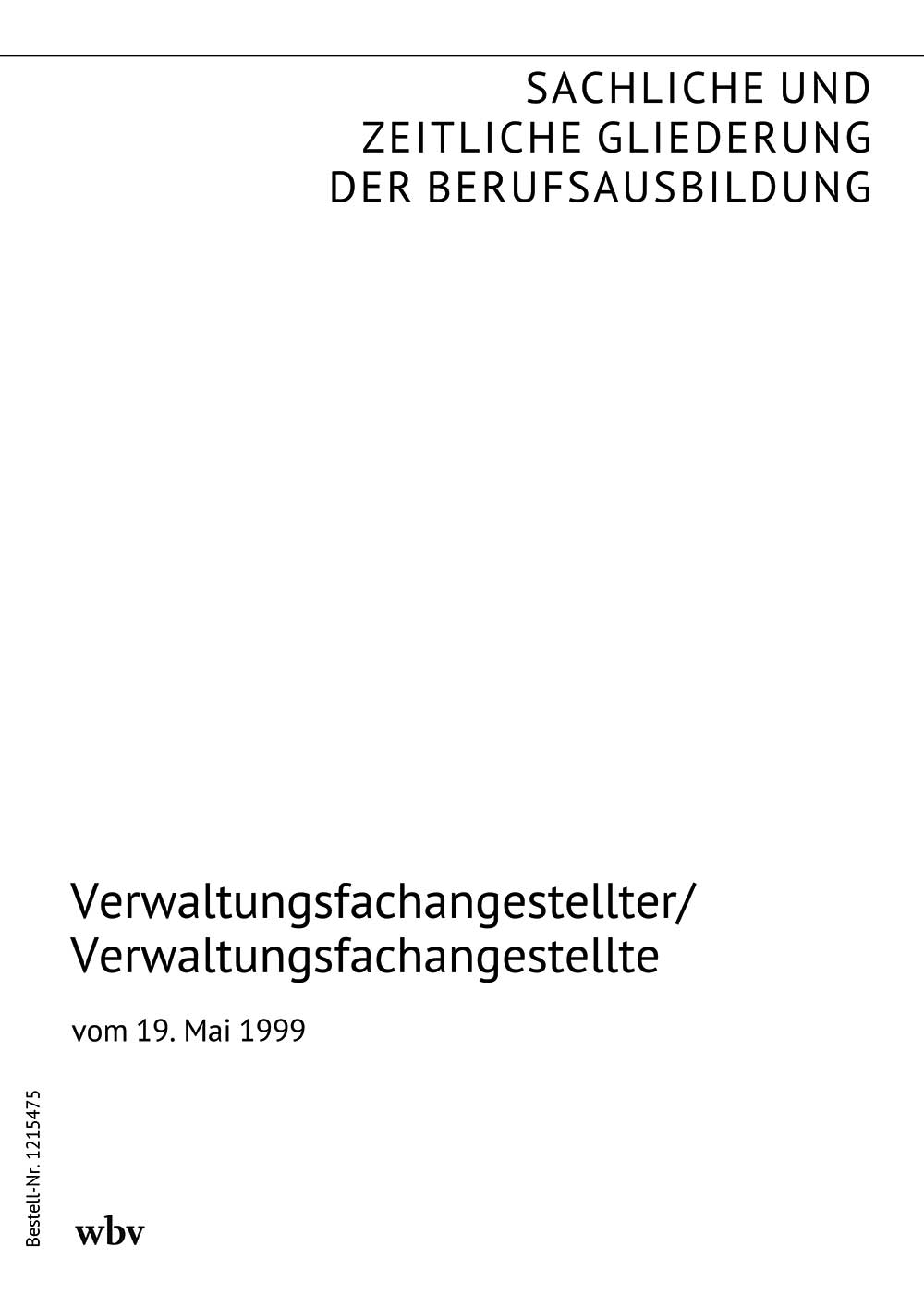 Verwaltungsfachangestellter/Verwaltungsfachangestellte