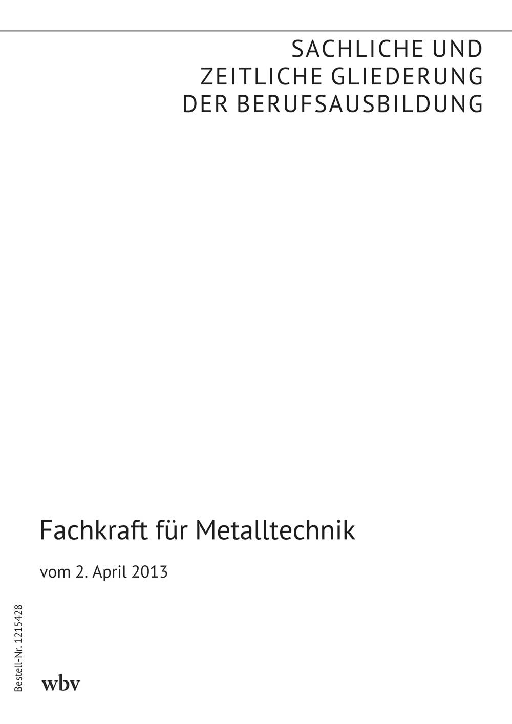 Fachkraft für Metalltechnik
