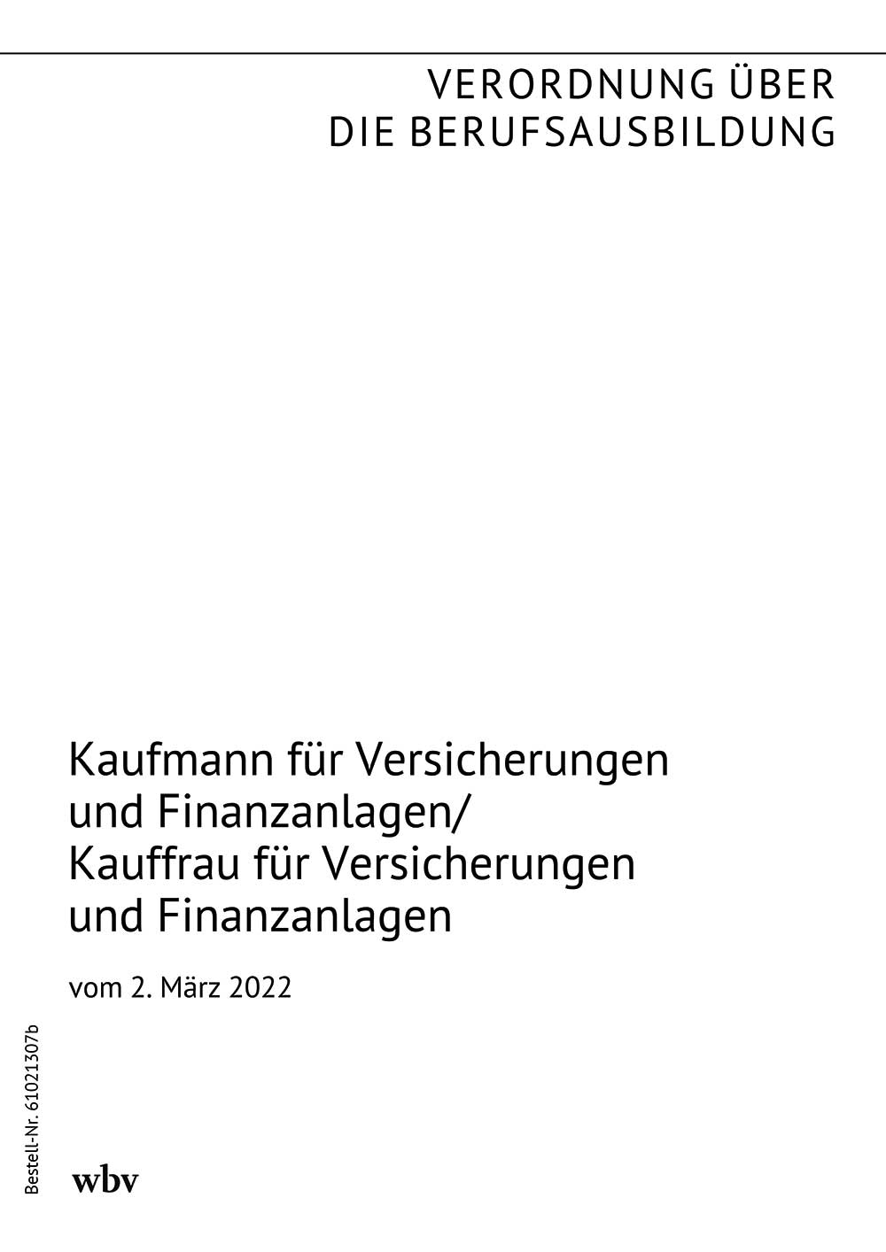 Kaufmann/Kauffrau für Versicherungen und Finanzanlagen