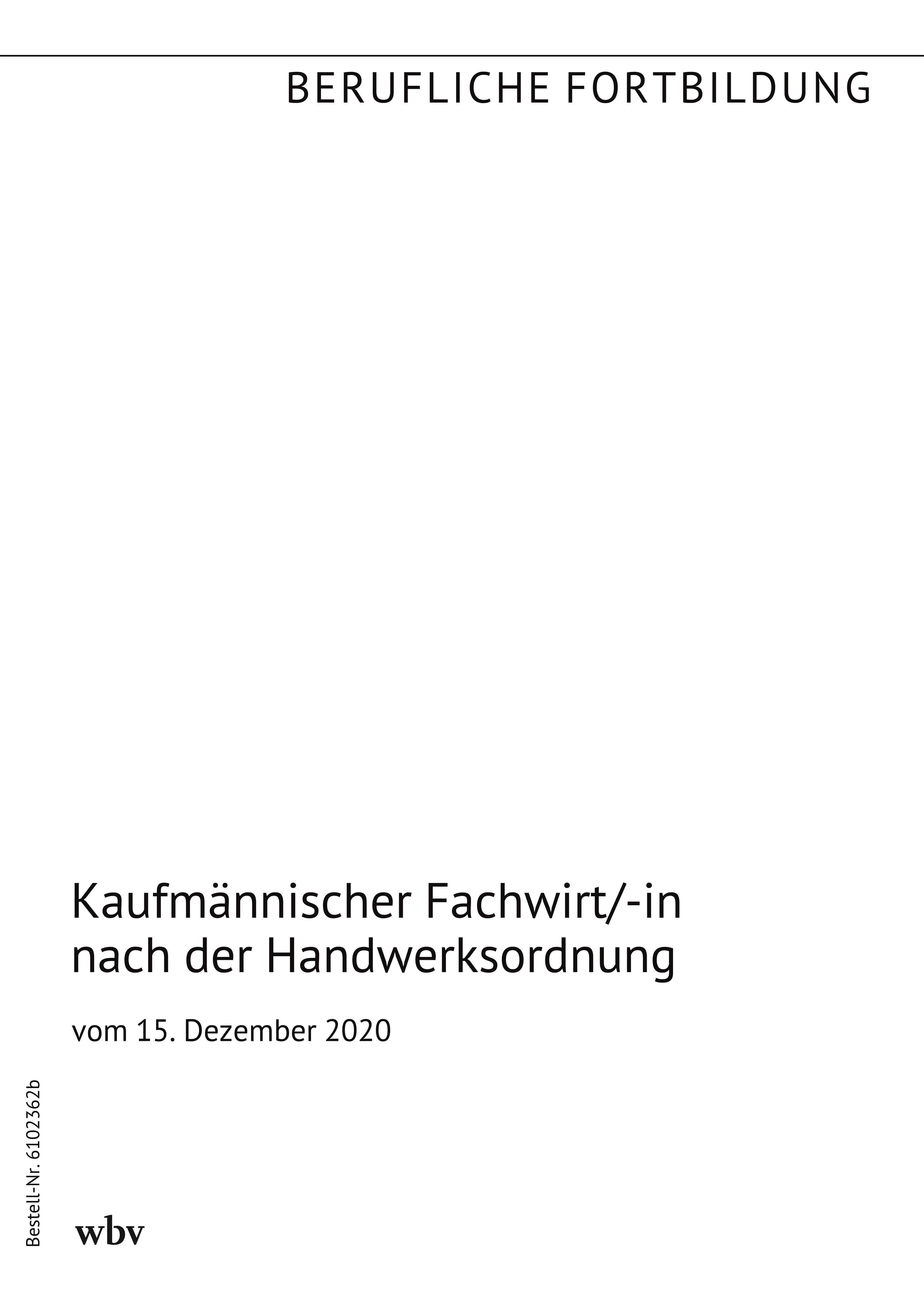 Kaufmännischer Fachwirt/-in nach der Handwerksordnung
