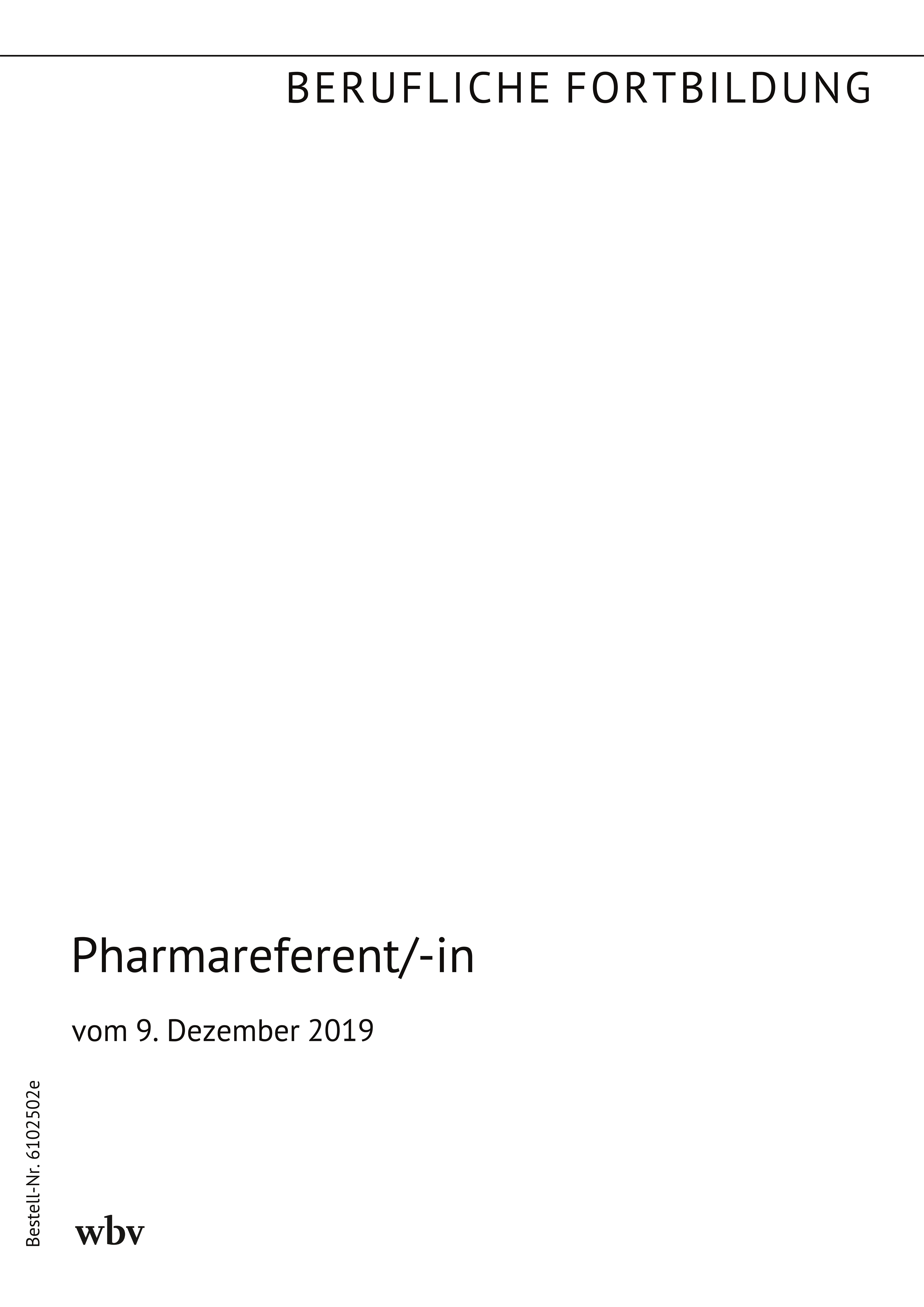 Pharmareferent/-in