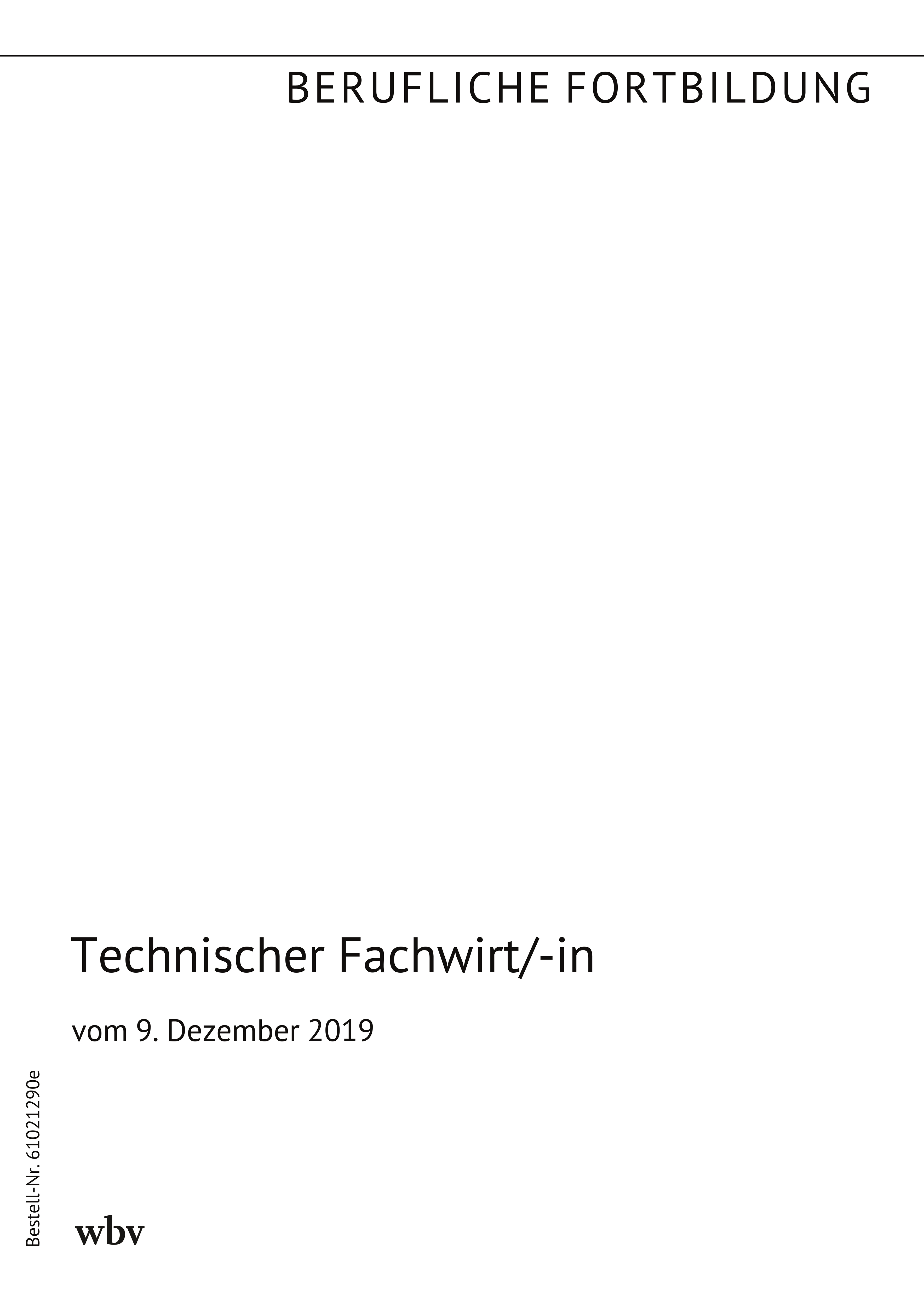 Technischer Fachwirt/-in