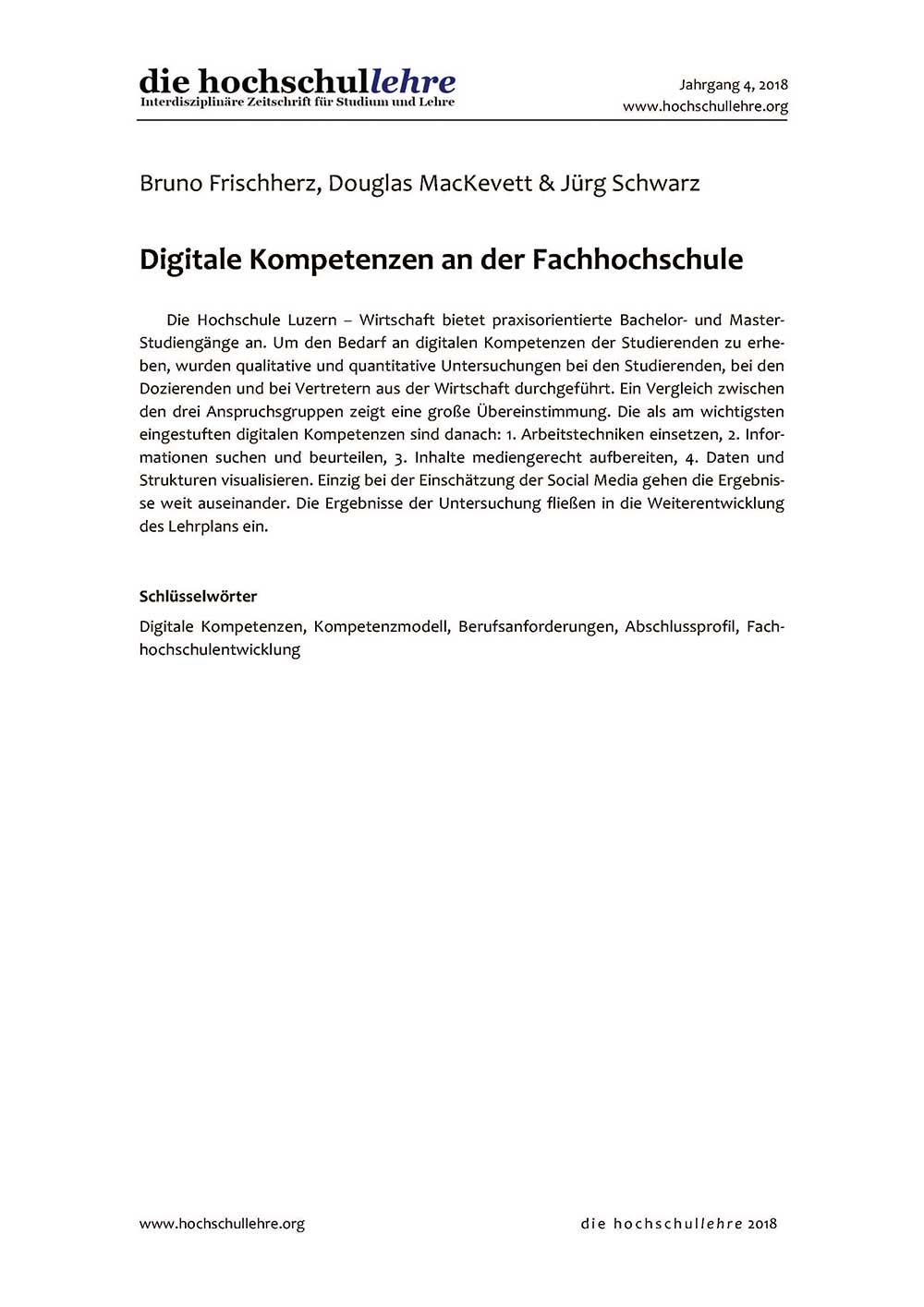 Digitale Kompetenzen an der Fachhochschule Digitale Kompetenzen an der Fachhochschule