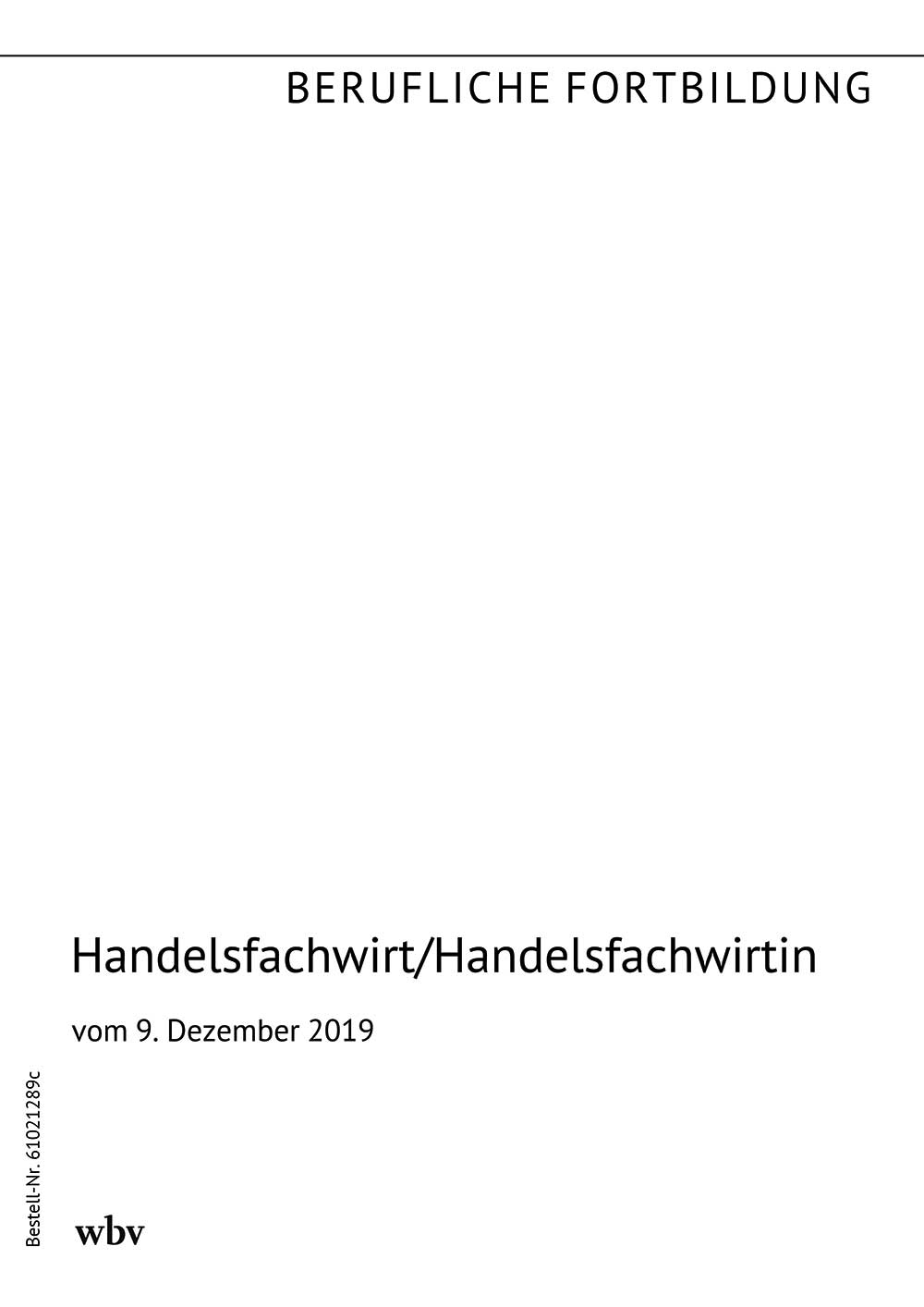 Handelsfachwirt/-in