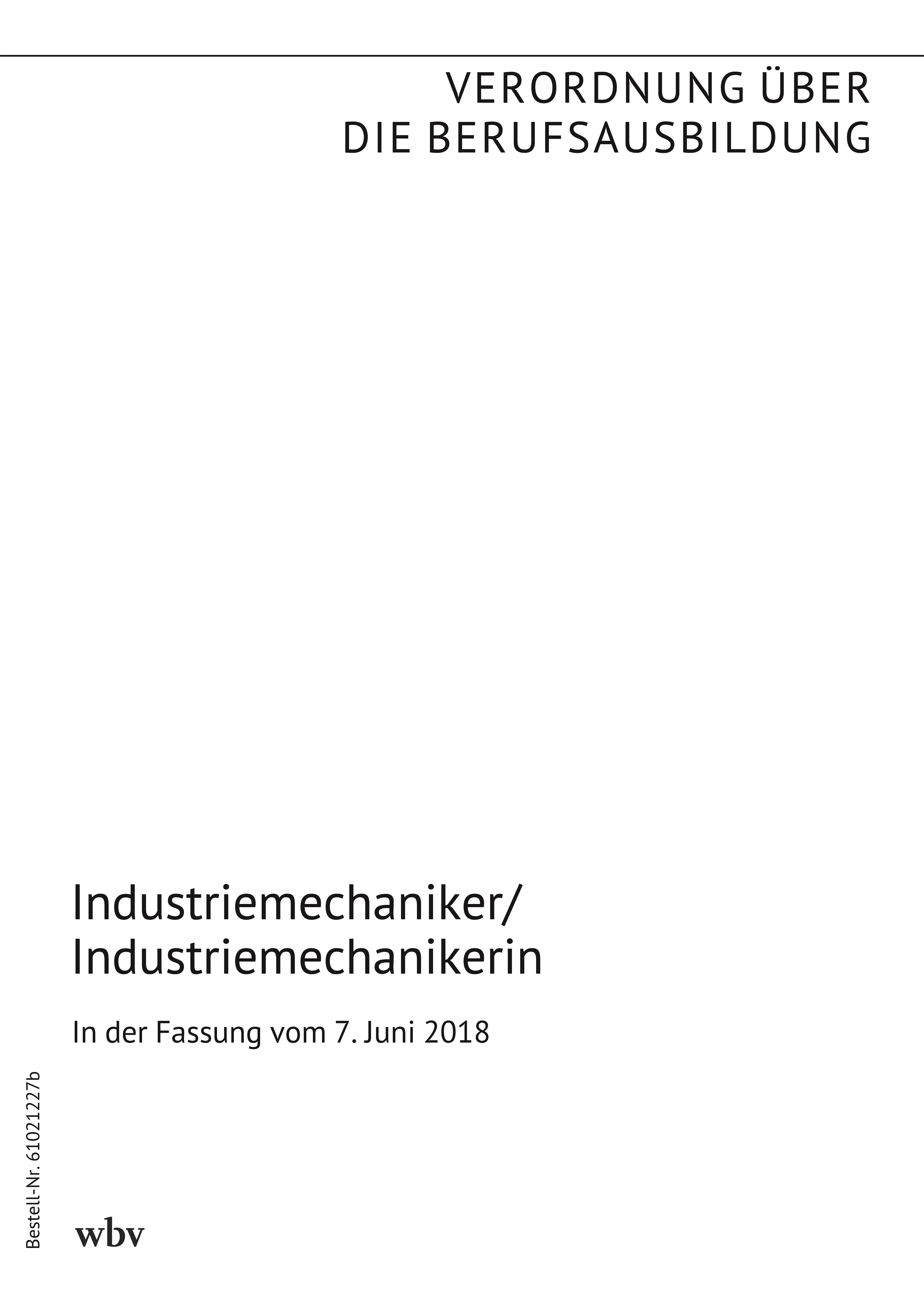Industriemechaniker/Industriemechanikerin