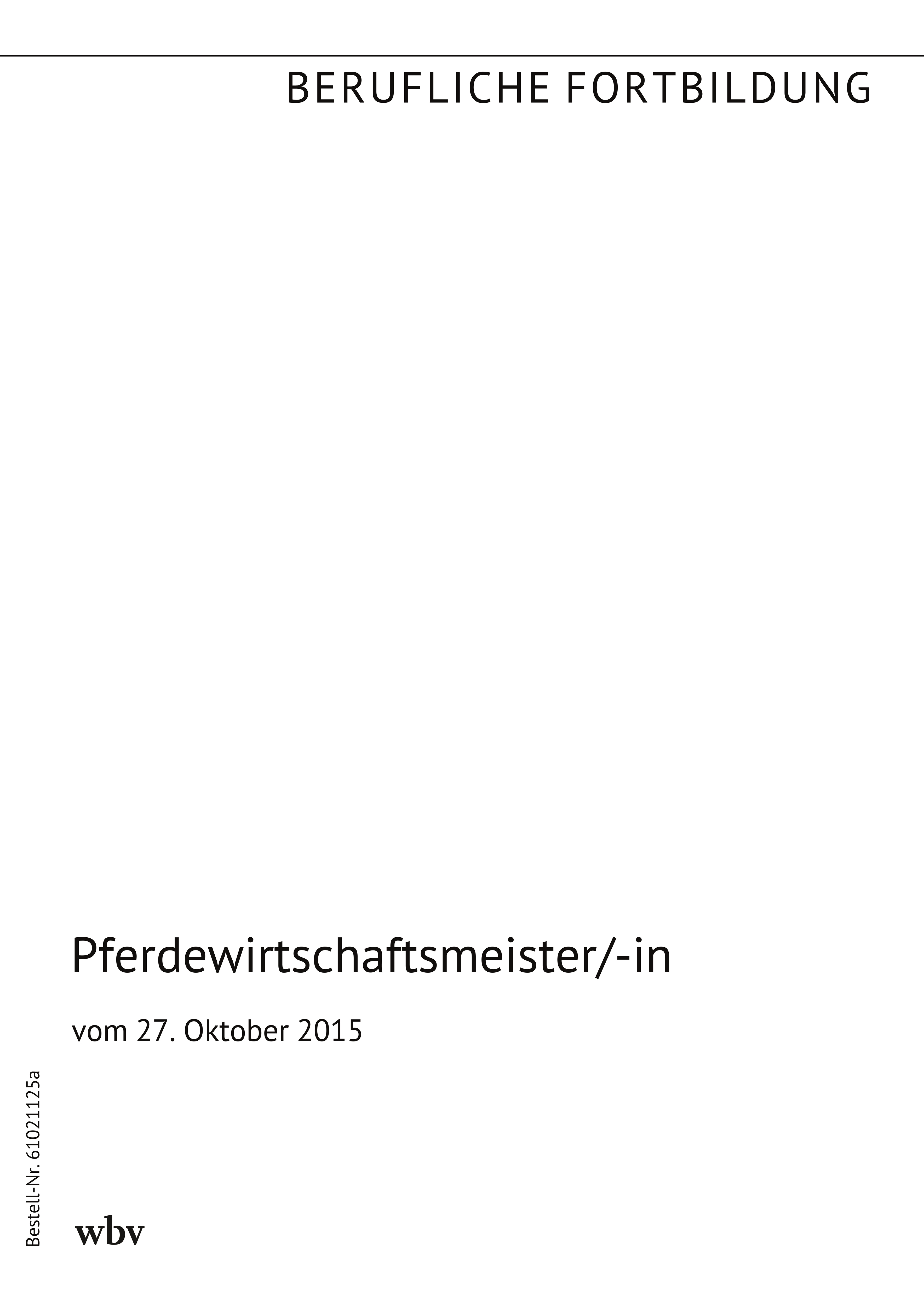 Pferdewirtschaftsmeister/-in