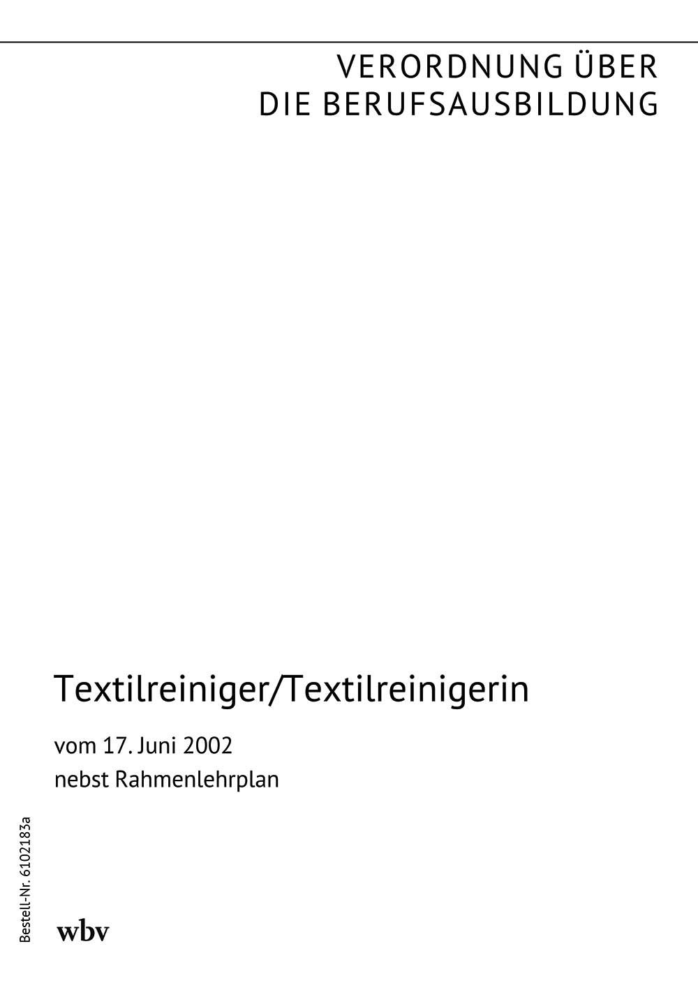 Textilreiniger/Textilreinigerin