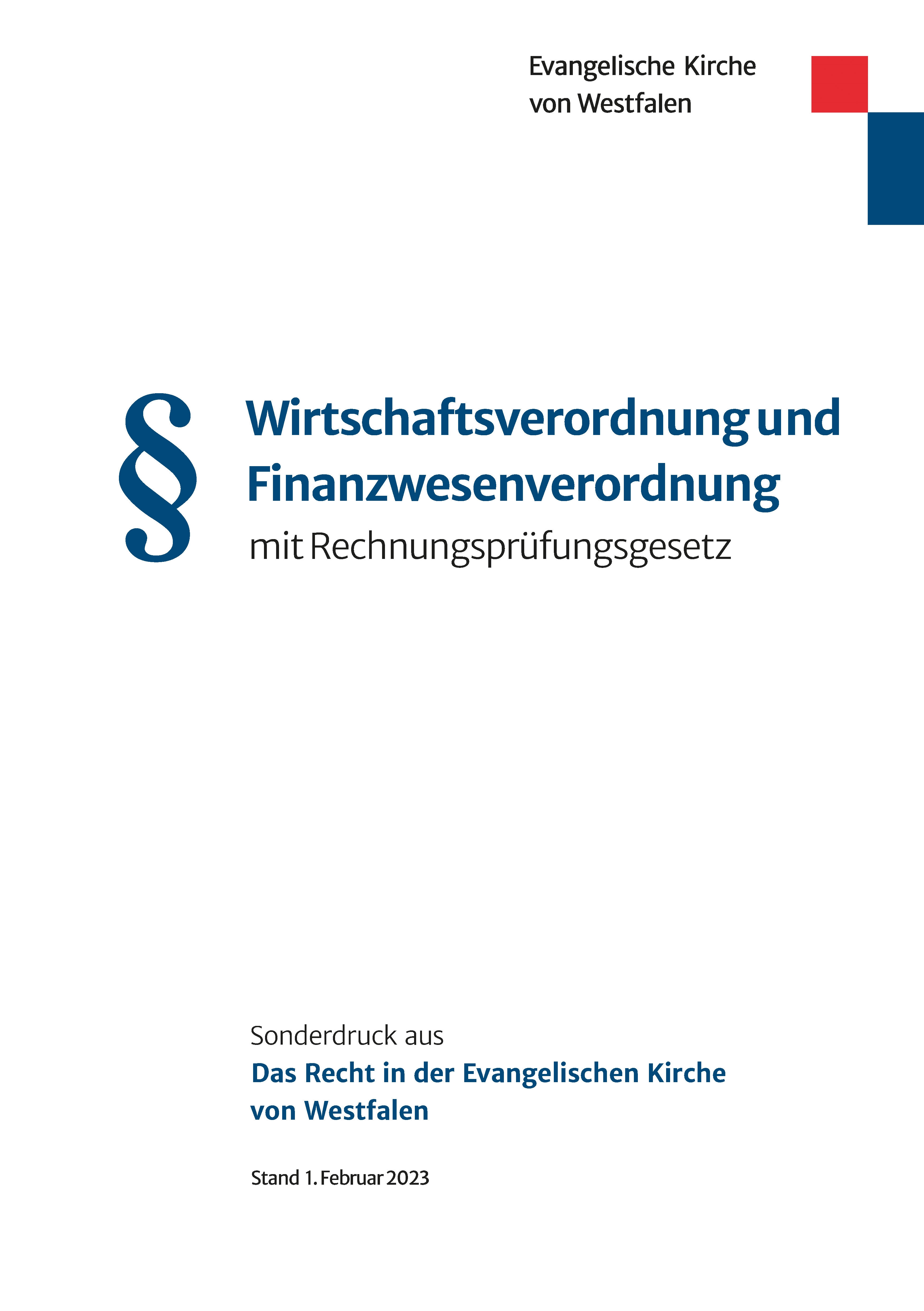 Wirtschaftsverordnung und Finanzwesenverordnung