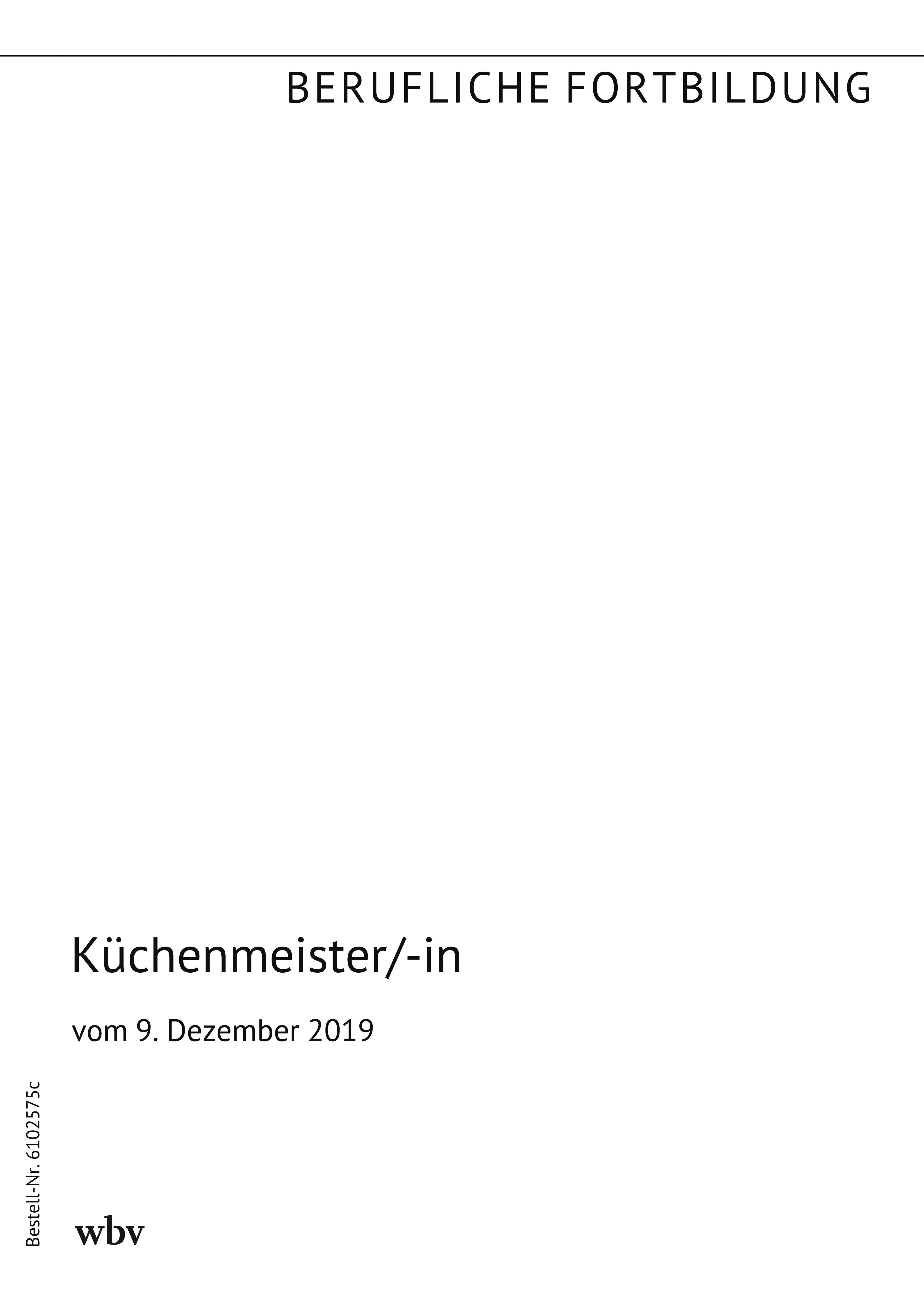 Küchenmeister/-in