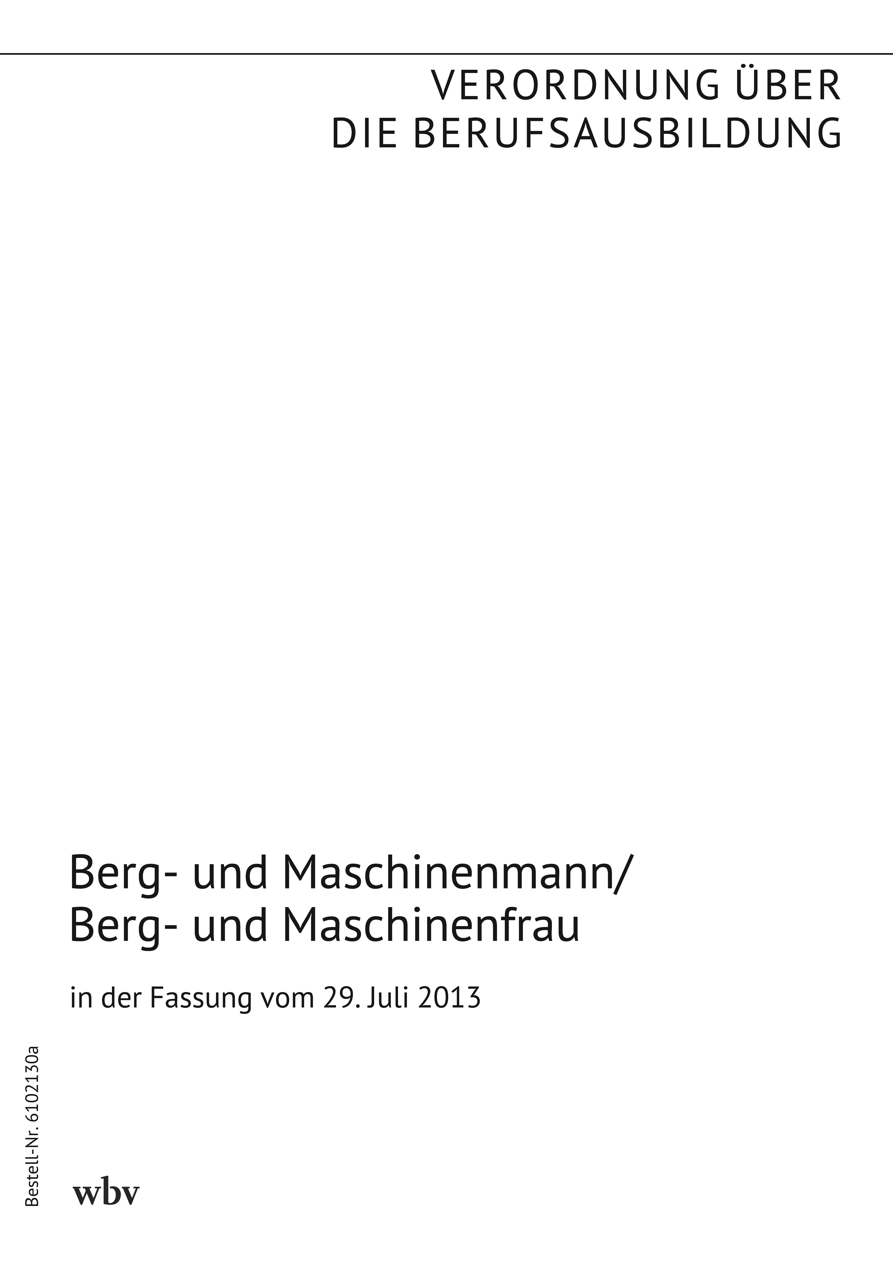 Berg- und Maschinenmann/Berg- und Maschinenfrau