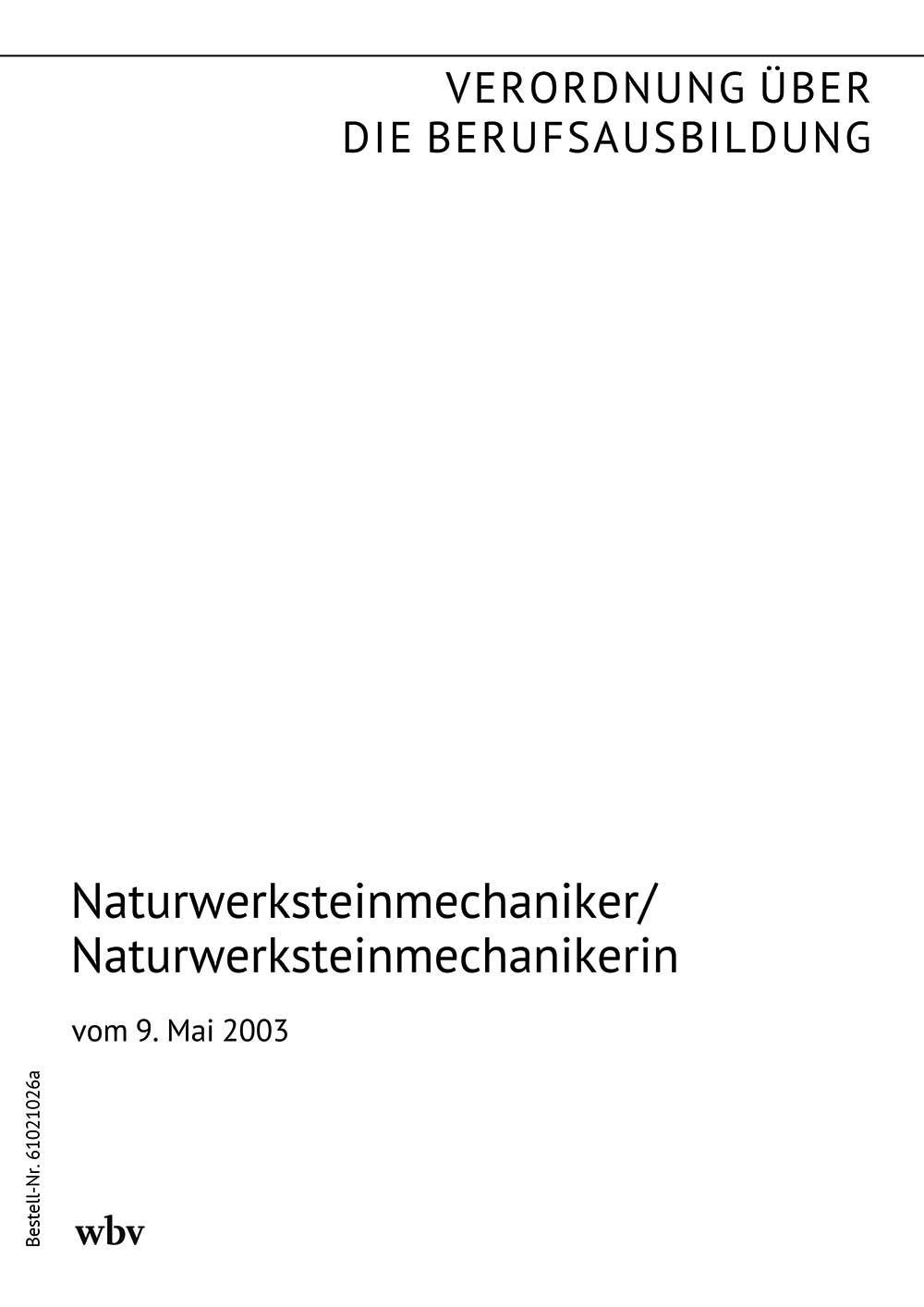 Naturwerksteinmechaniker/Naturwerksteinmechanikerin