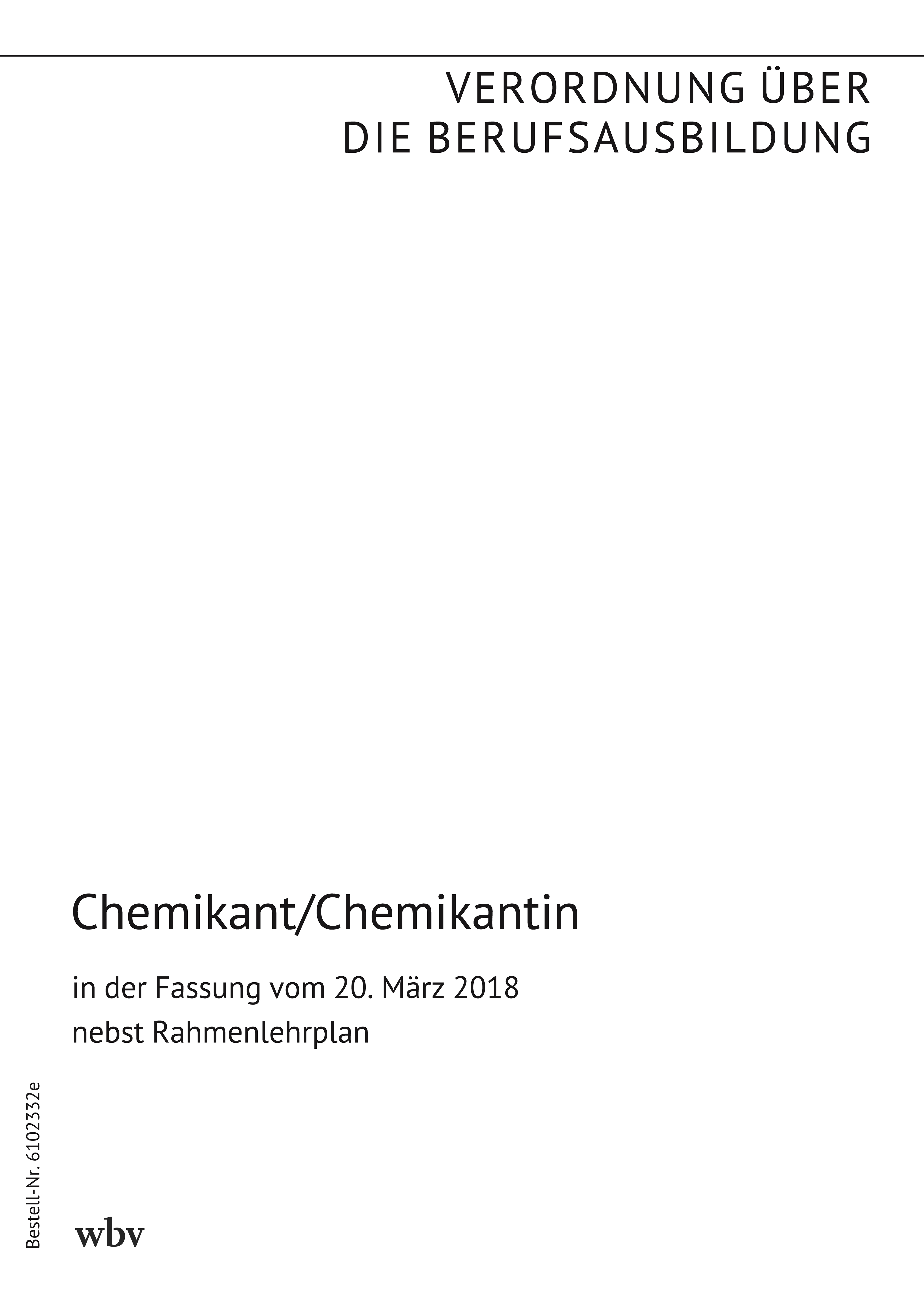Chemikant/Chemikantin