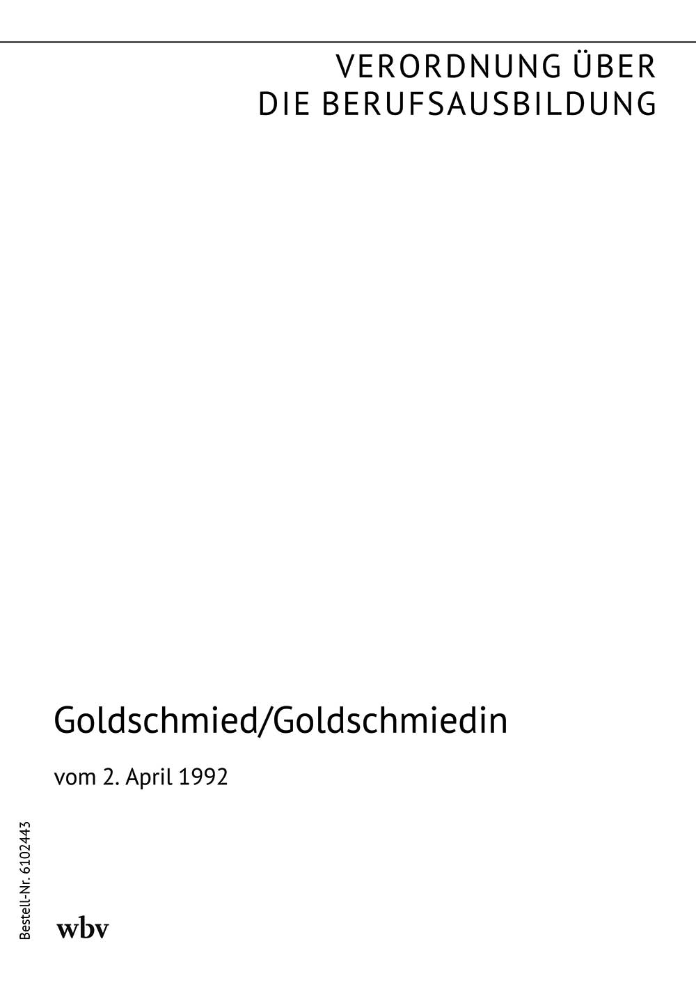 Goldschmied/Goldschmiedin