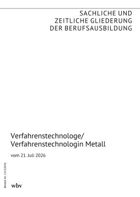 Verfahrenstechnologe / Verfahrenstechnologin Metall