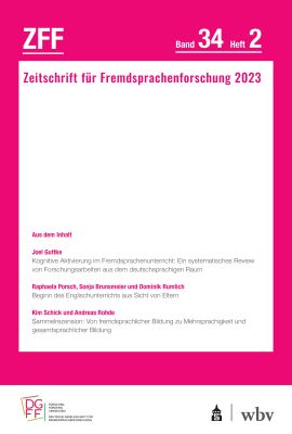 Zeitschrift für Fremdsprachenforschung 2/2023